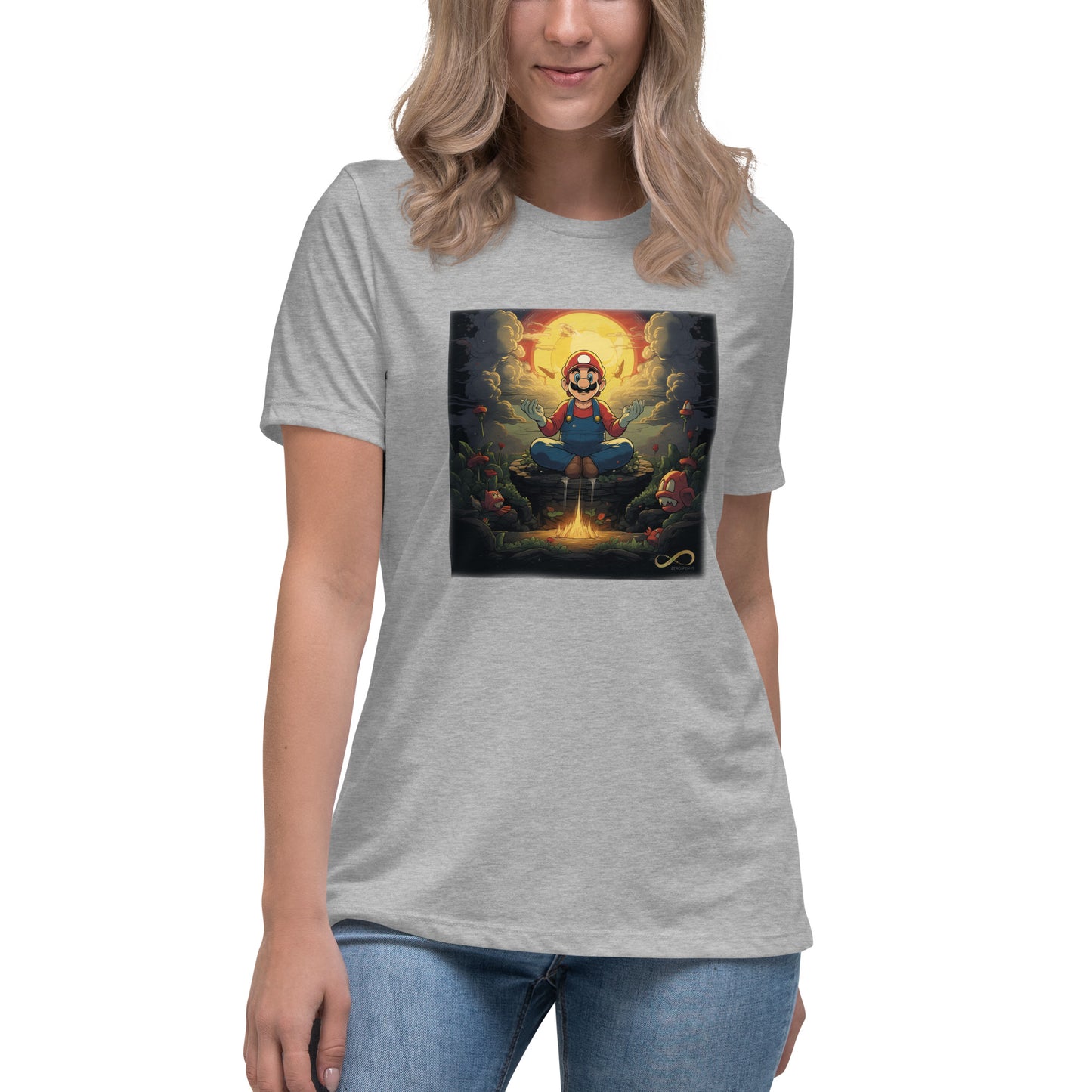 Meditating Zen Gamer Woman's Shirt