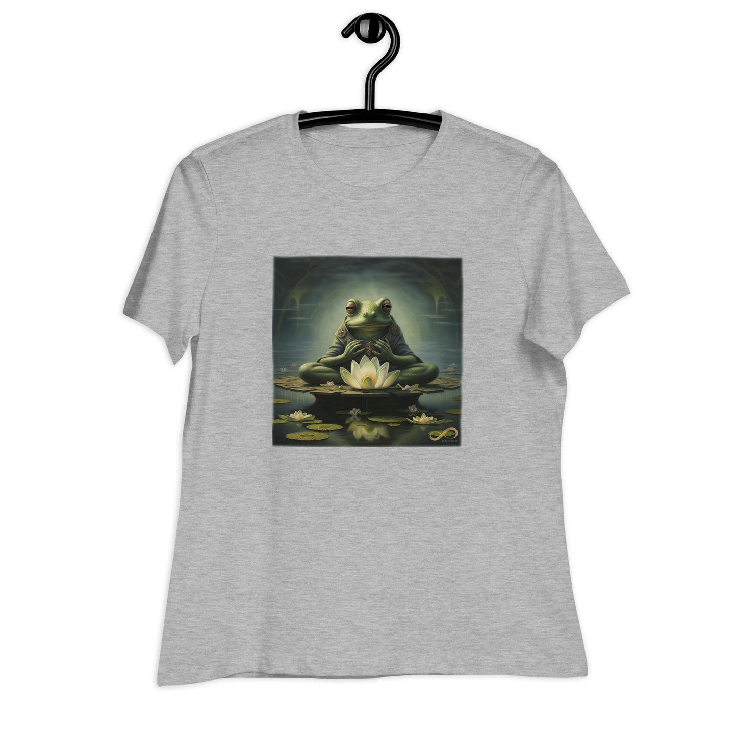 Meditating Zen Frog Women's Shirt