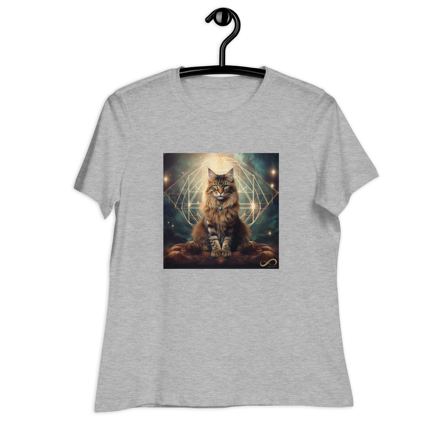 Meditating Zen Divine Feline Women's Shirt