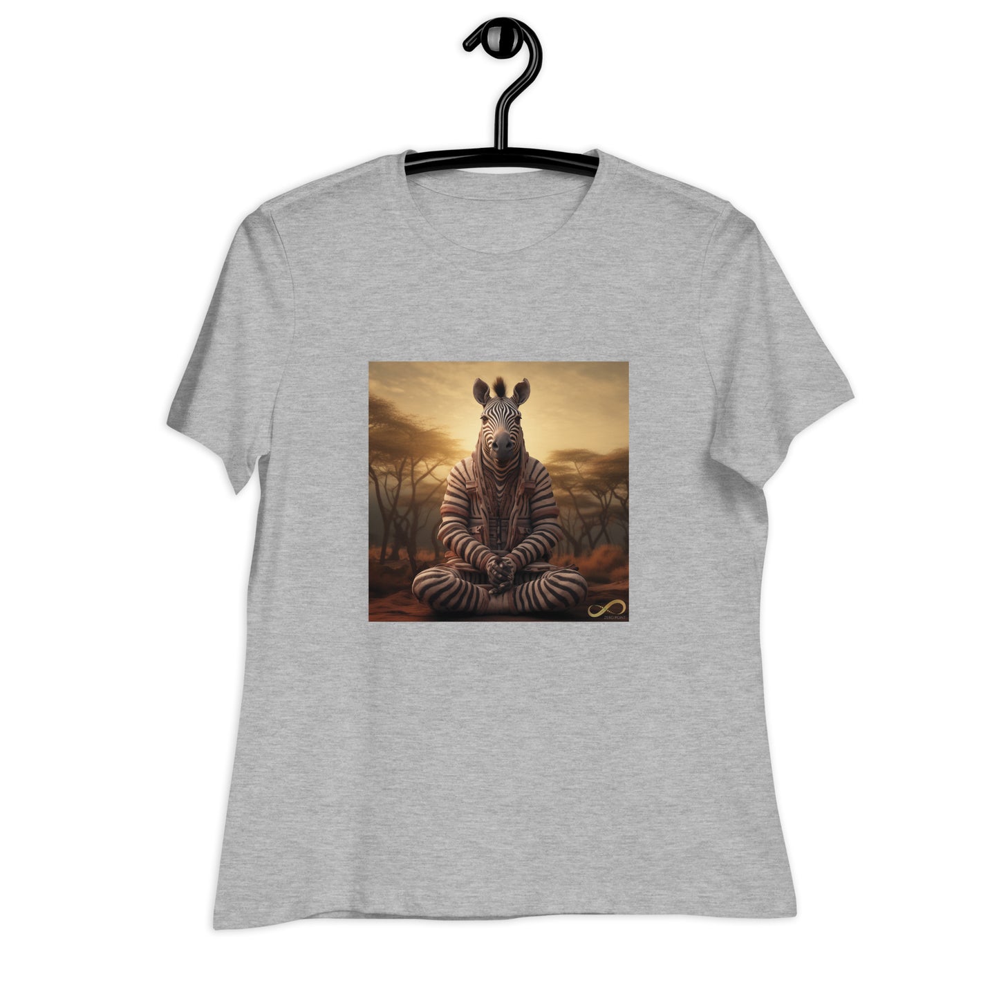 Meditating Zen Zebra Women's Shirt