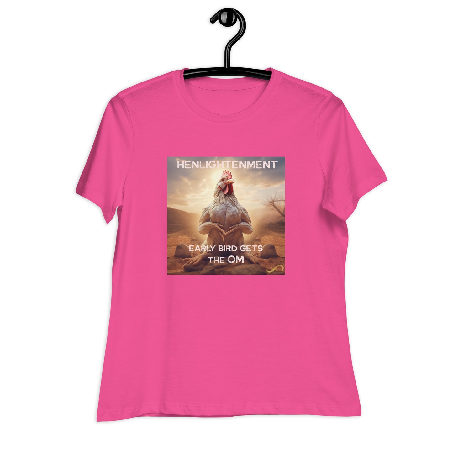 Meditating Zen Hen with Mantra Women's Shirt