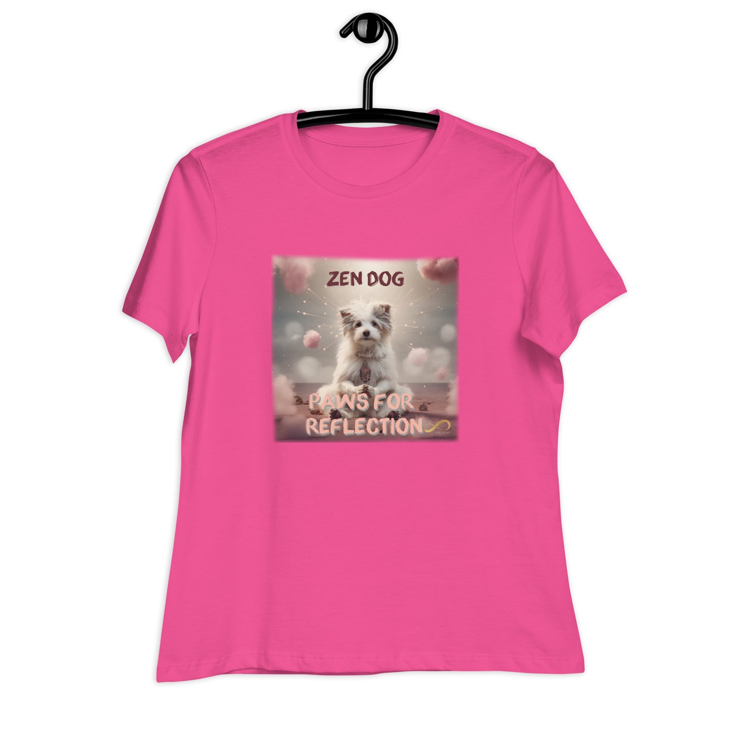 Meditating Zen Dog with Mantra Women's Shirt