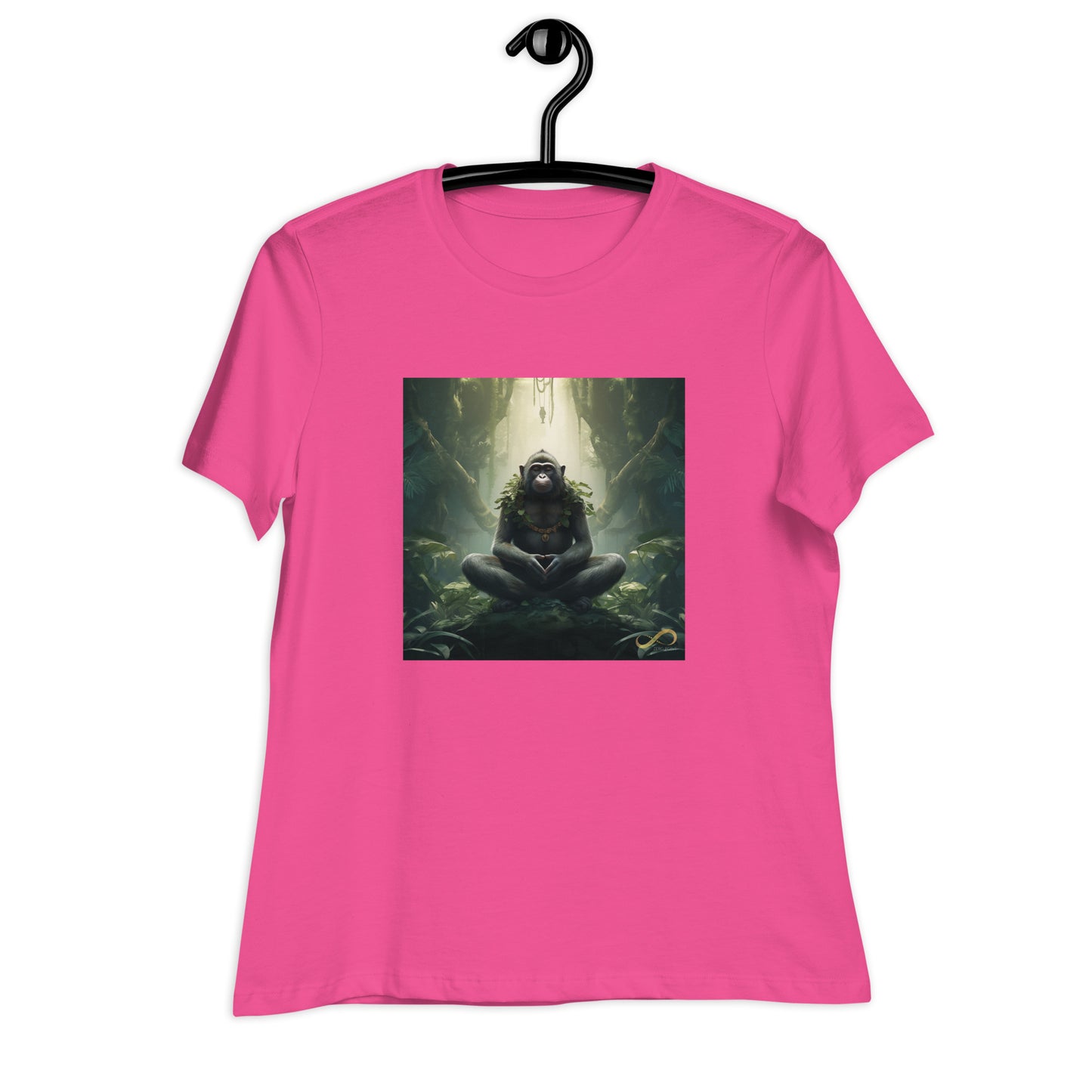 Meditating Zen Monkey Mind Women's Shirt