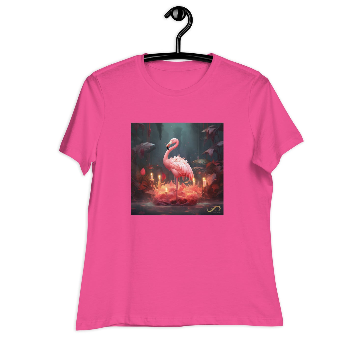 Meditating Zen Flamingo Women's Shirt