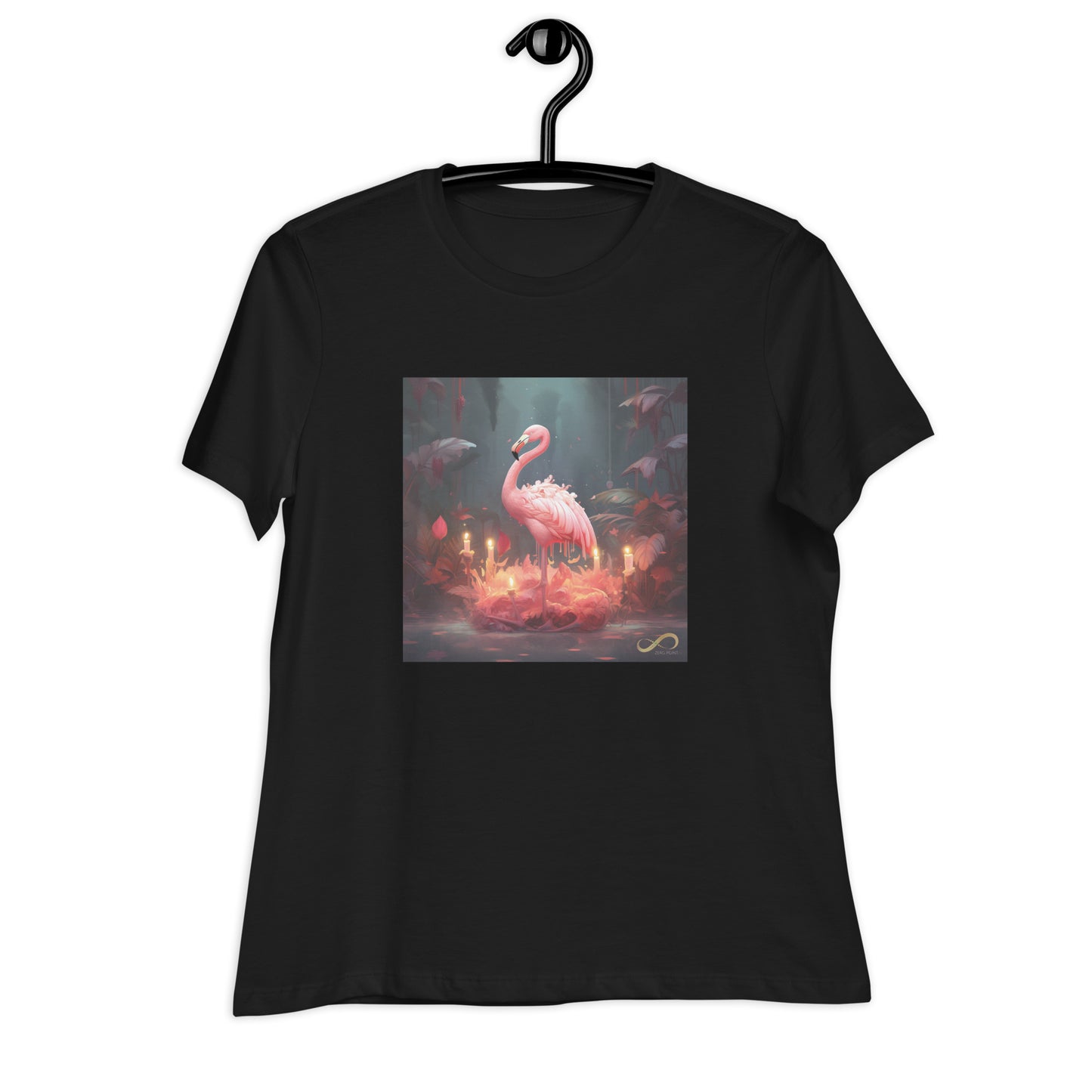 Meditating Zen Flamingo Women's Shirt