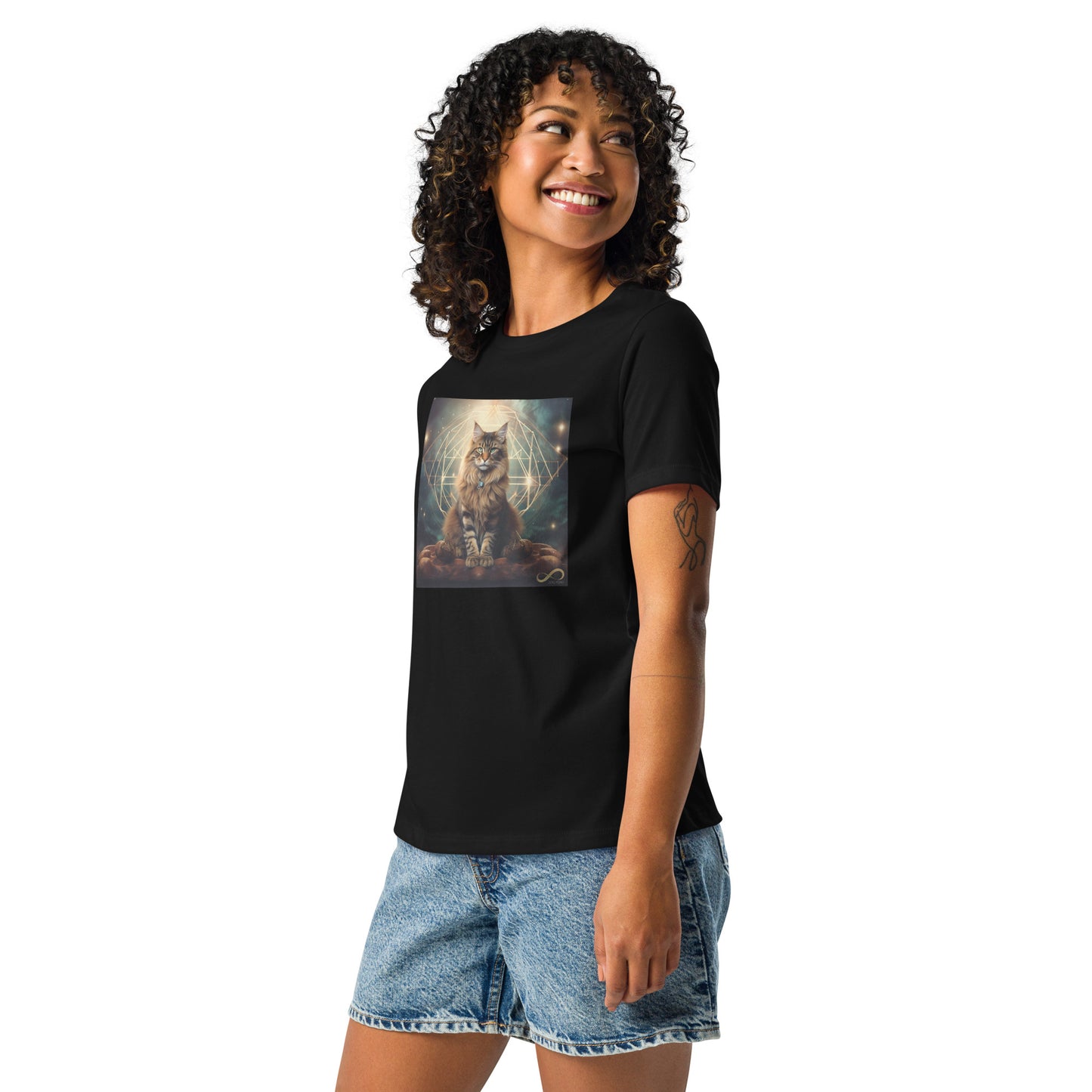 Meditating Divine Feline Women's Shirt