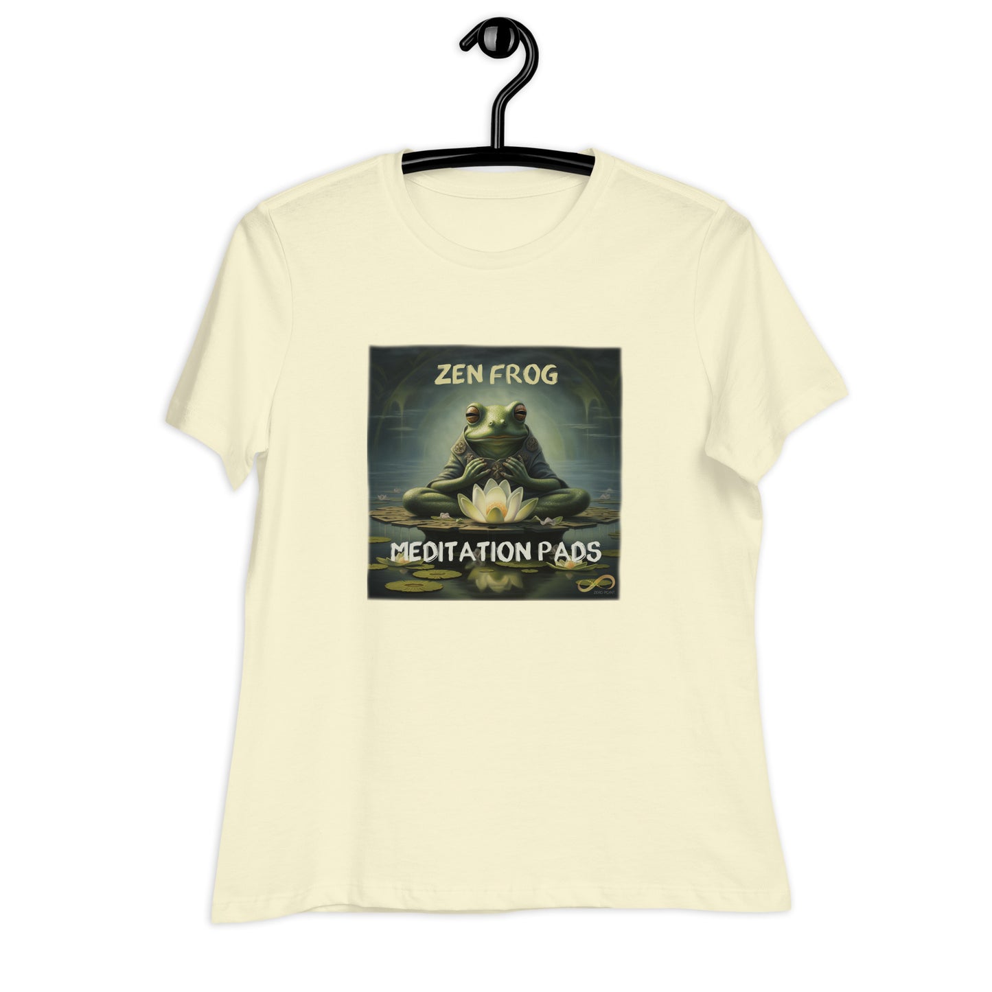 Meditating Zen Frog with Mantra Women's Shirt