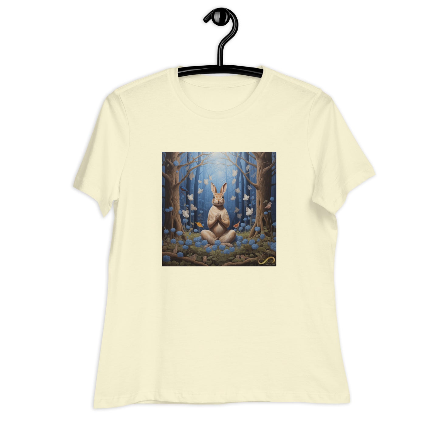 Meditating Zen Rabbit Women's Shirt