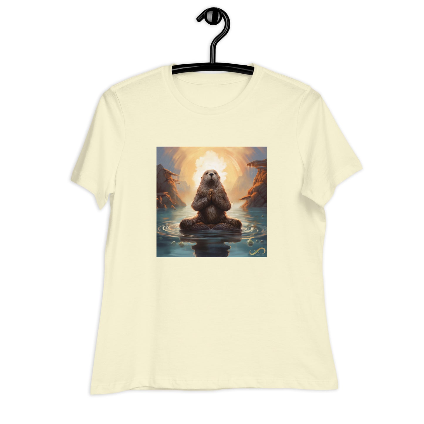 Meditating Zen Otter Women's Shirt