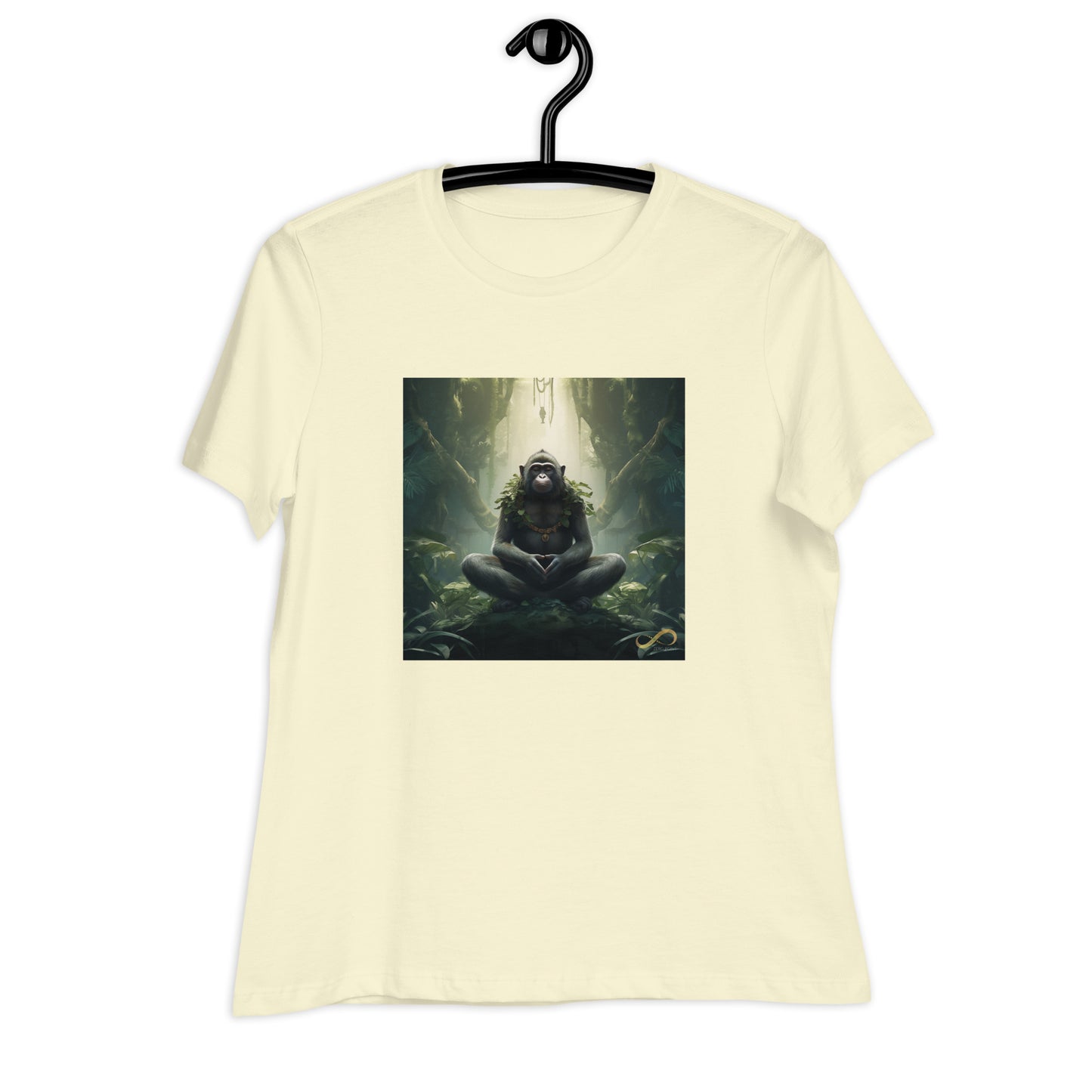 Meditating Zen Monkey Mind Women's Shirt