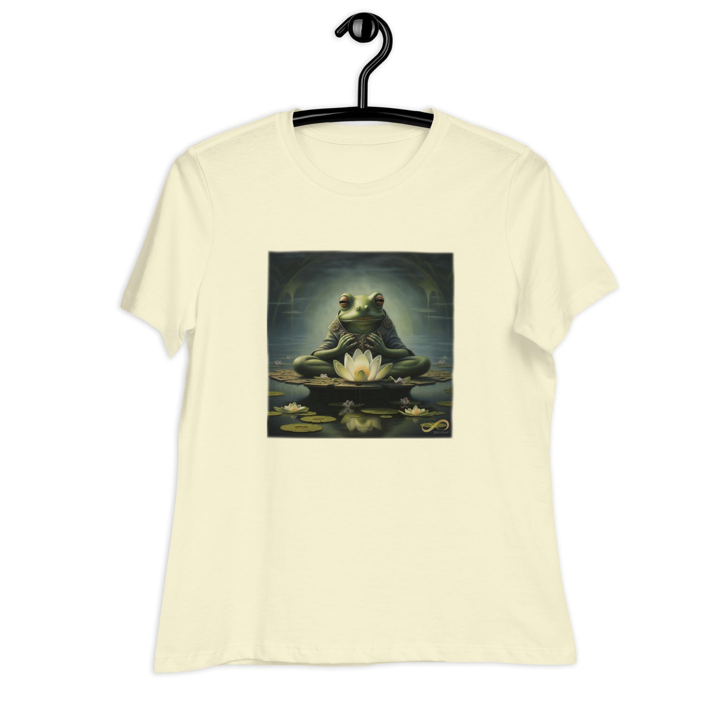 Meditating Zen Frog Women's Shirt