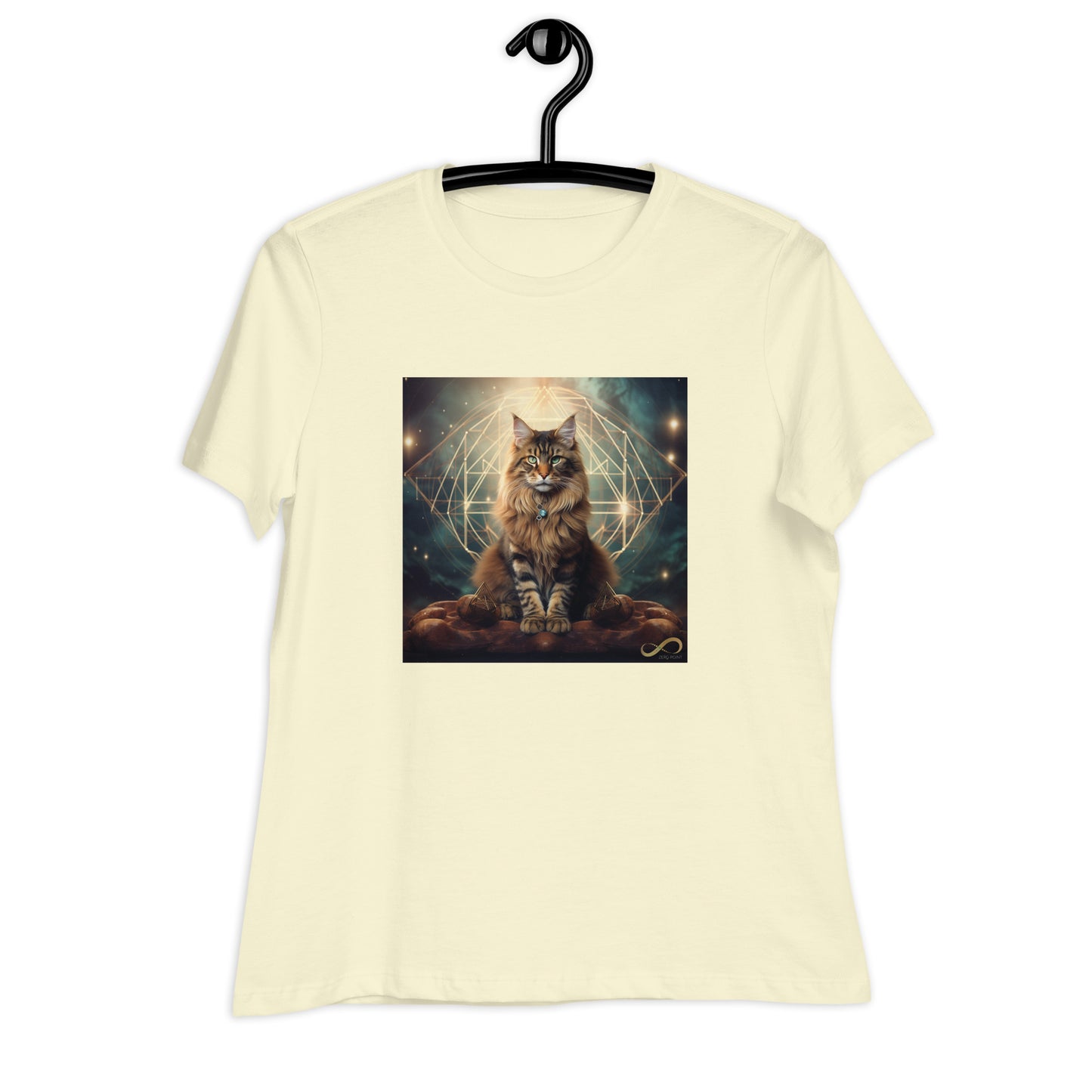 Meditating Zen Divine Feline Women's Shirt