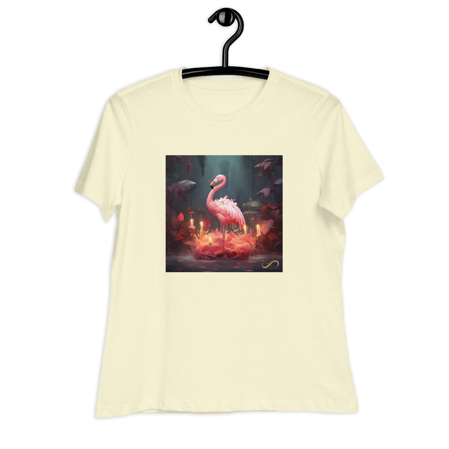 Meditating Zen Flamingo Women's Shirt