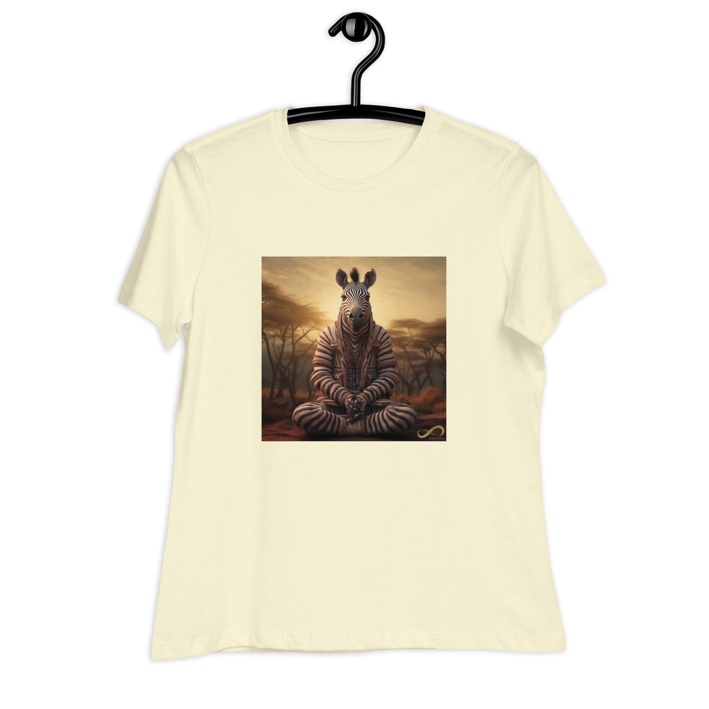 Meditating Zen Zebra Women's Shirt