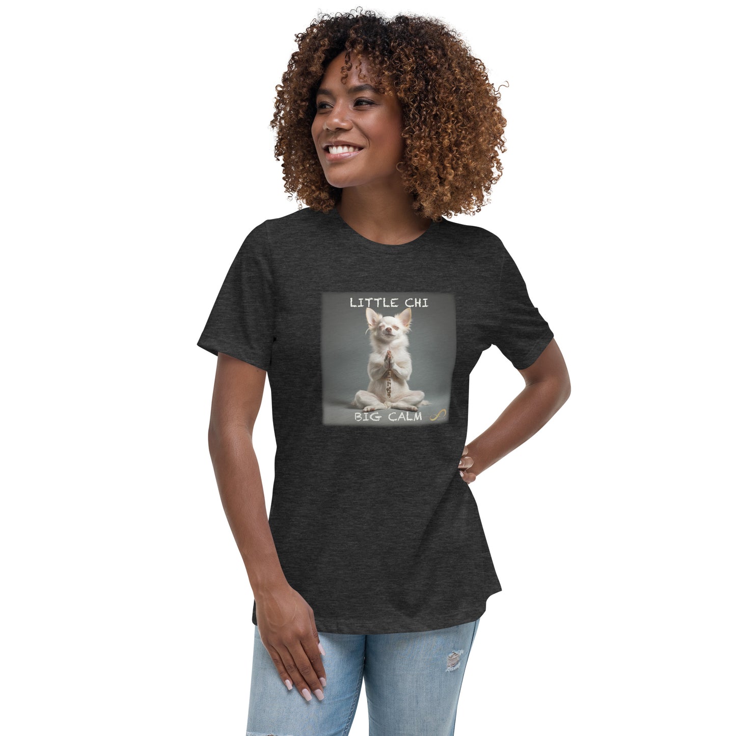 Meditating Zen Chihuahua with Mantra Women's Shirt