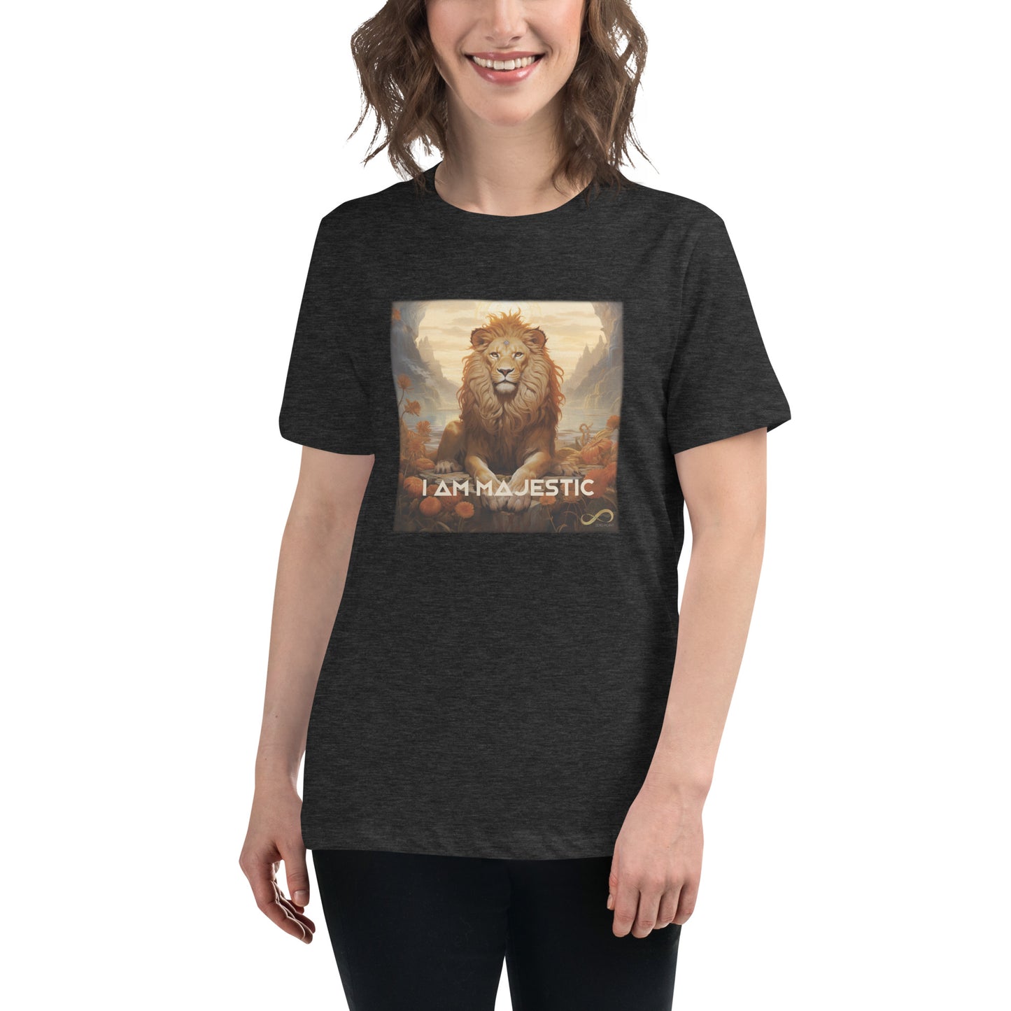 Meditating Zen Lion with Mantra Women's Shirt