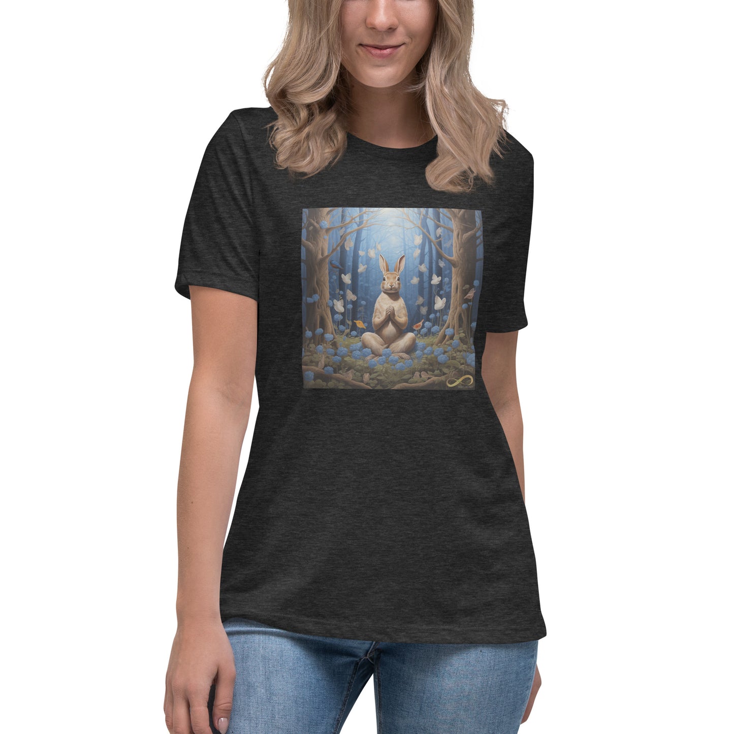 Meditating Zen Rabbit Women's Shirt