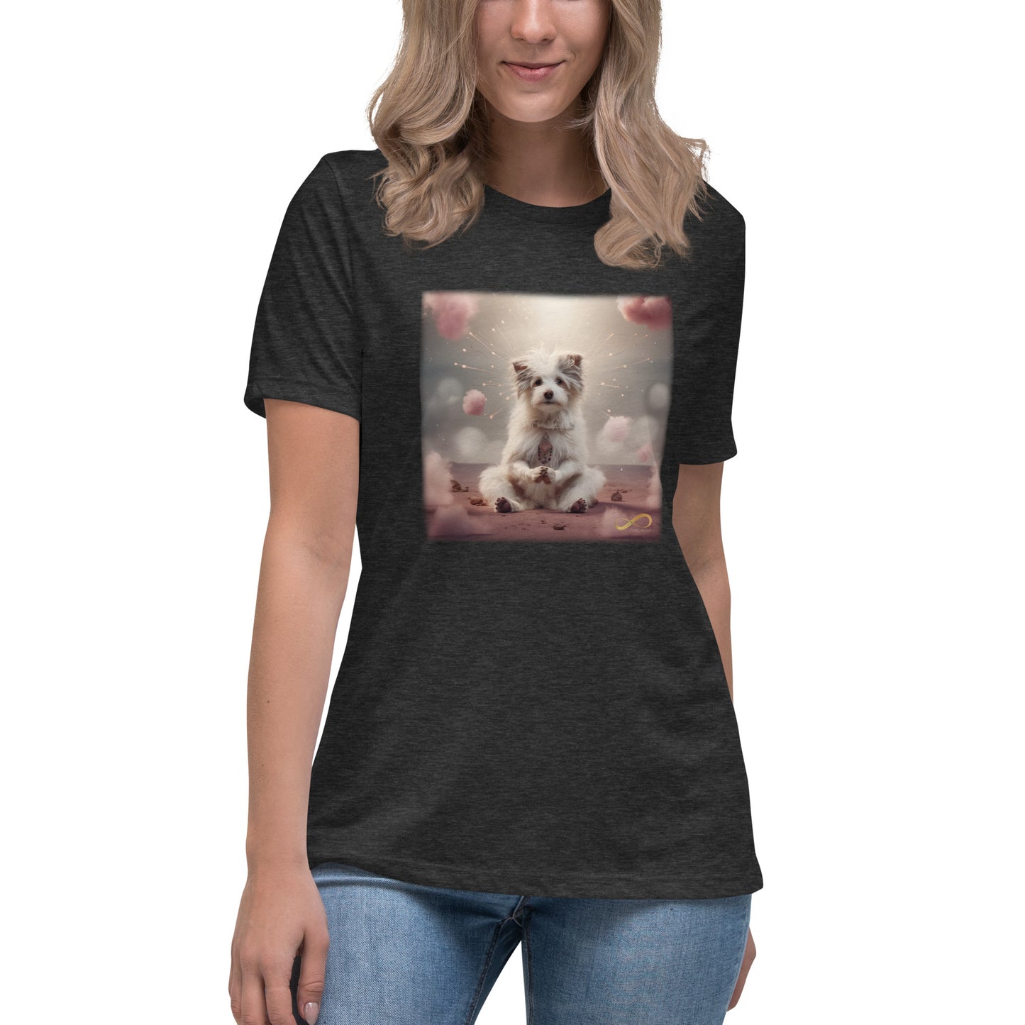 Meditating Zen Dog Women's Shirt