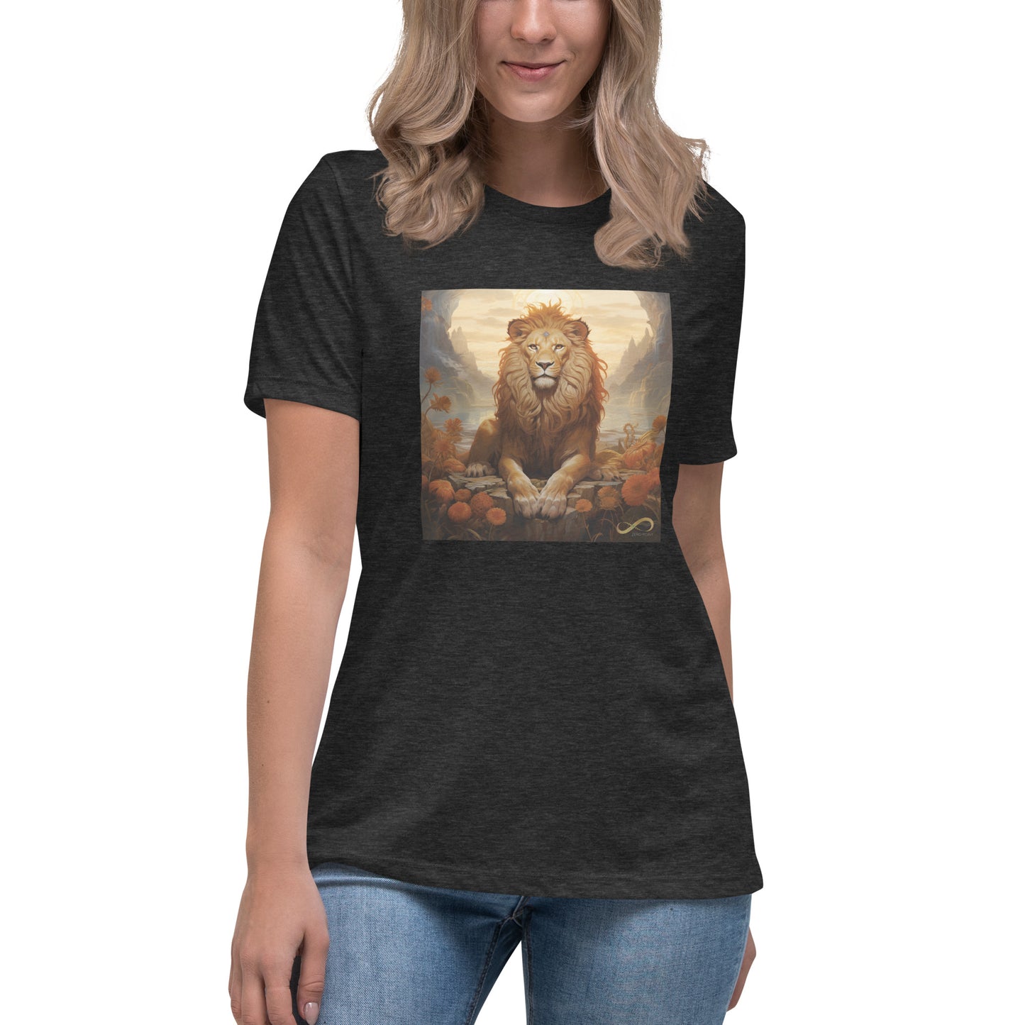 Meditating Zen Lion Women's Shirt