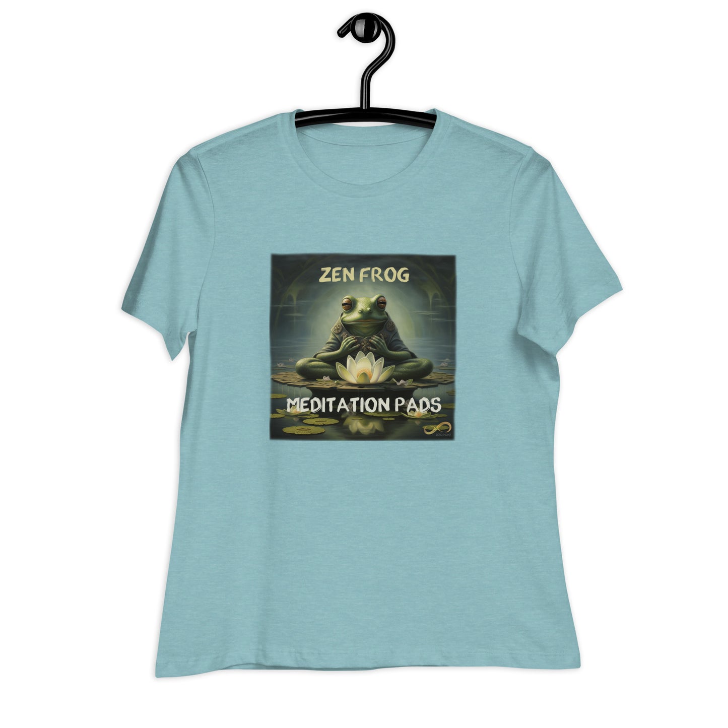 Meditating Zen Frog with Mantra Women's Shirt