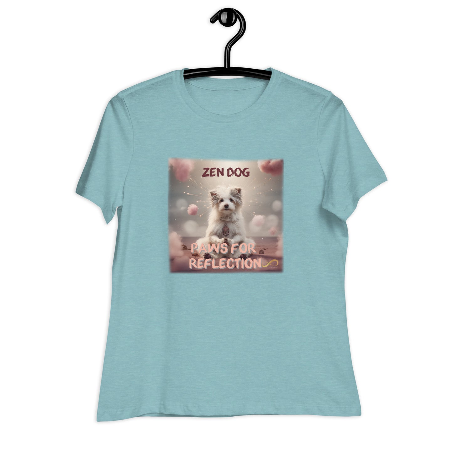 Meditating Zen Dog with Mantra Women's Shirt