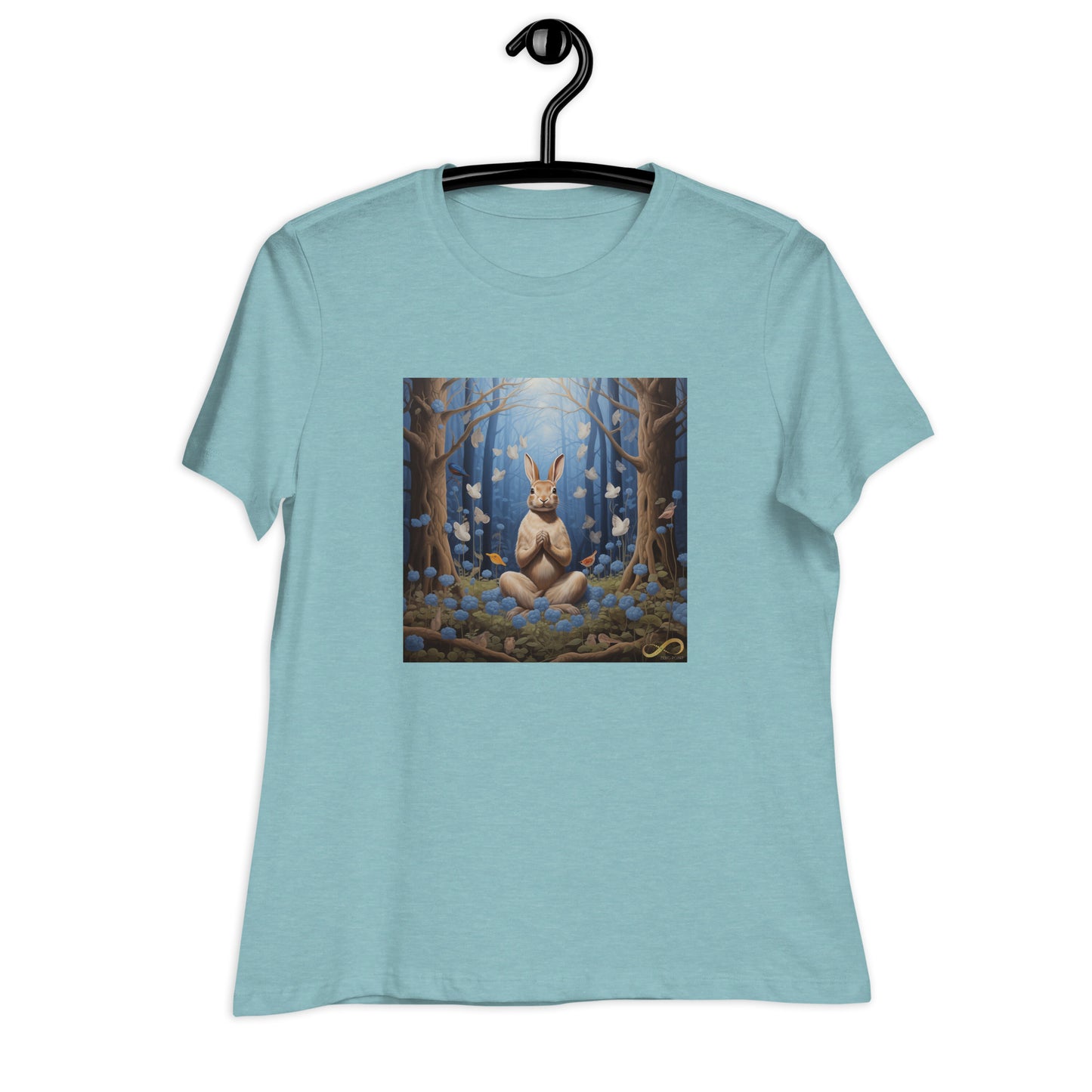 Meditating Zen Rabbit Women's Shirt