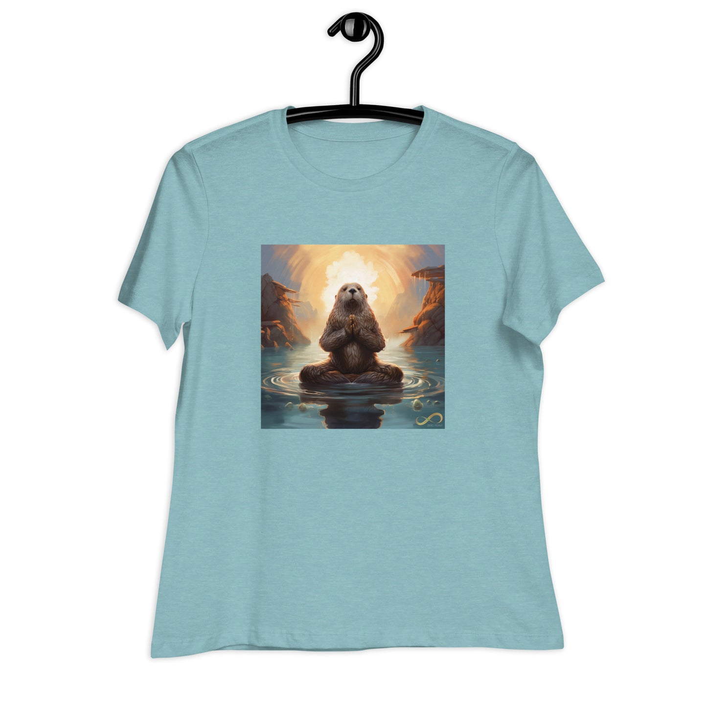 Meditating Zen Otter Women's Shirt