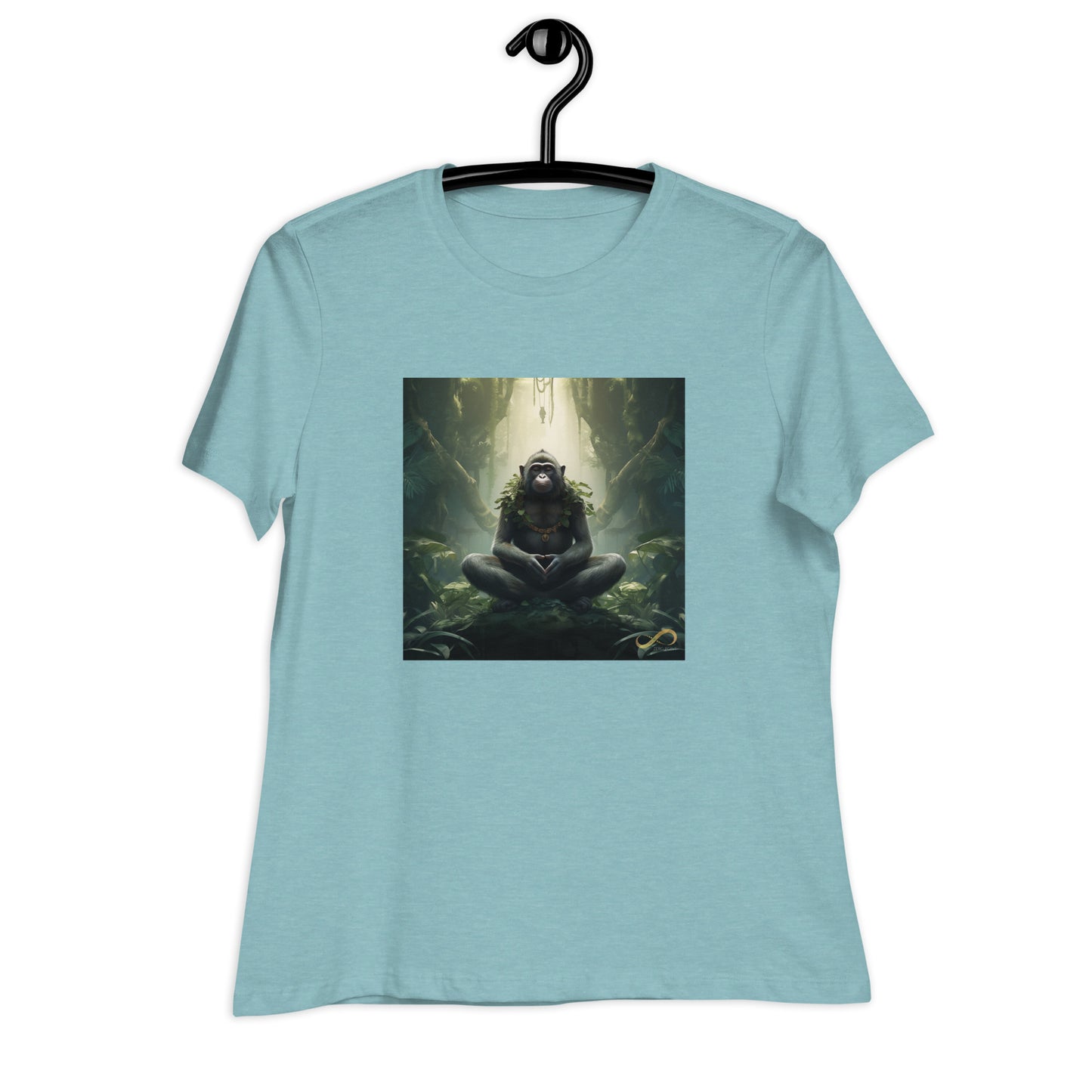 Meditating Zen Monkey Mind Women's Shirt