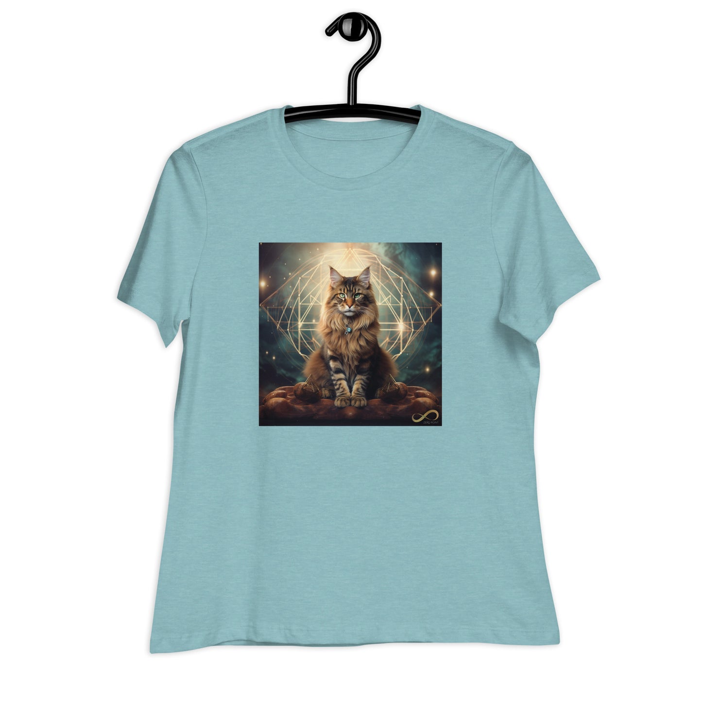 Meditating Zen Divine Feline Women's Shirt