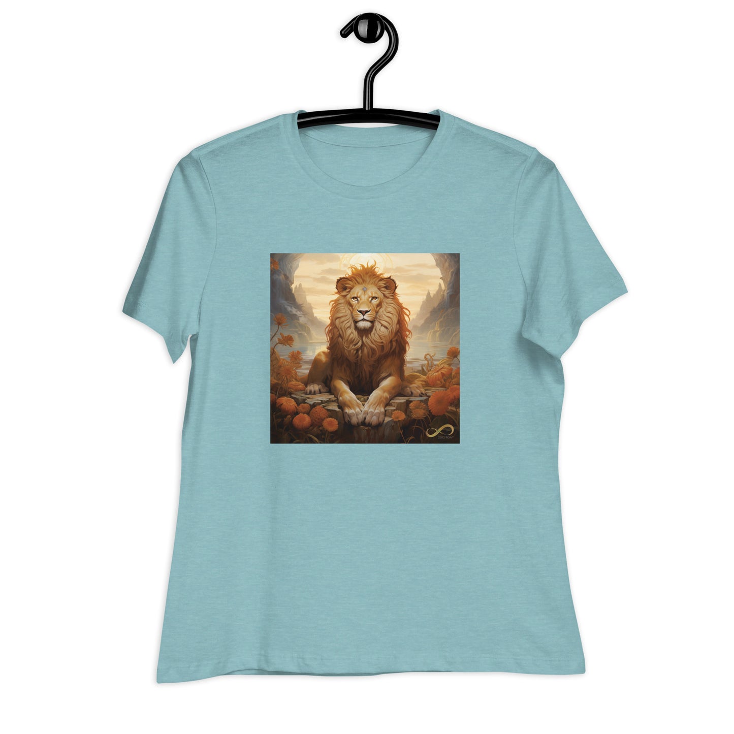 Meditating Zen Lion Women's Shirt