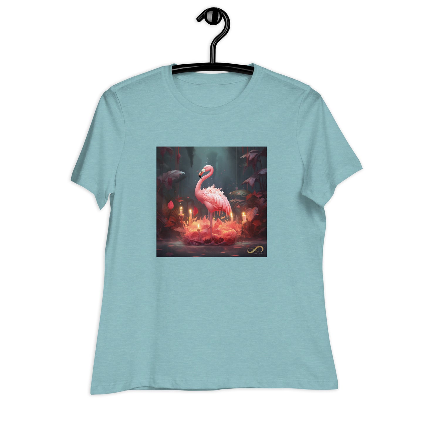 Meditating Zen Flamingo Women's Shirt