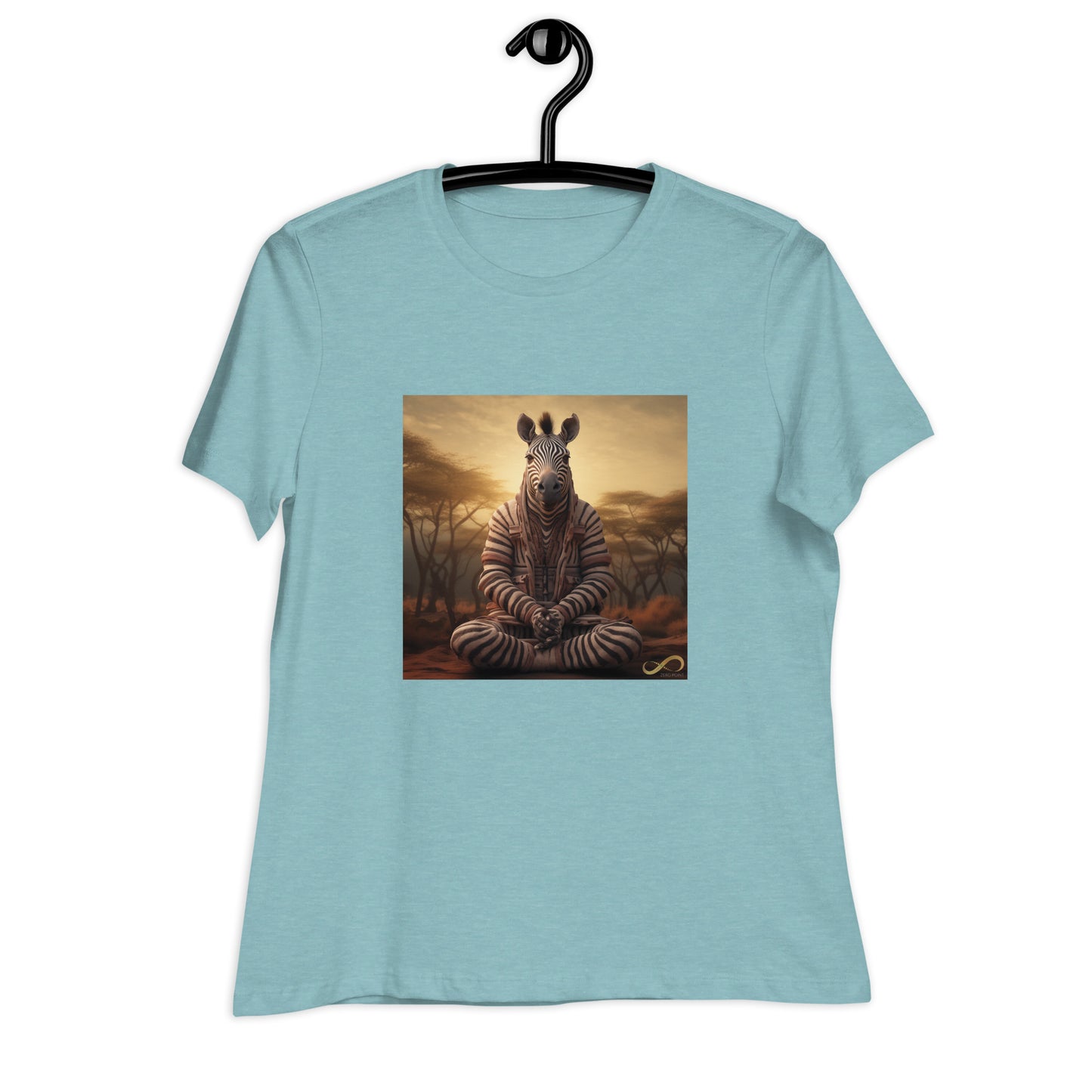 Meditating Zen Zebra Women's Shirt