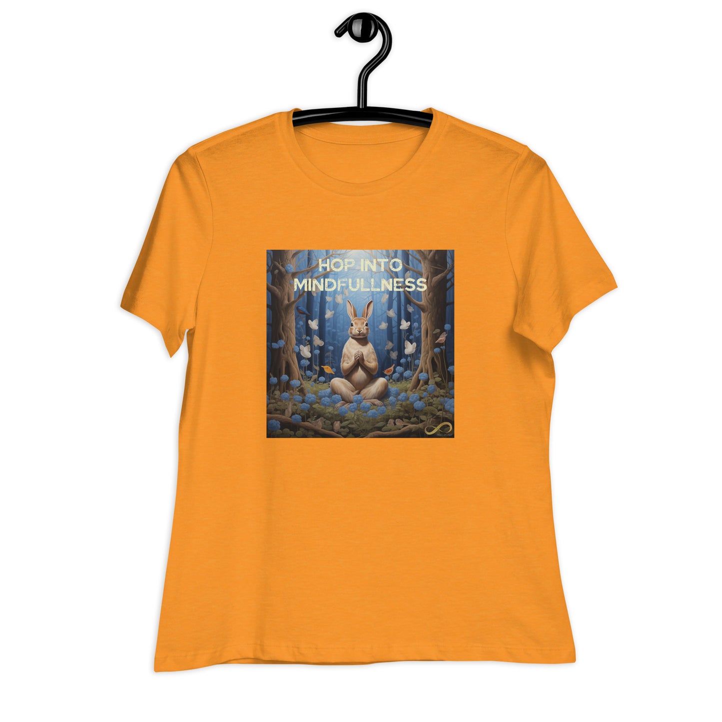 Meditating Zen Rabbit with Mantra Women's Shirt