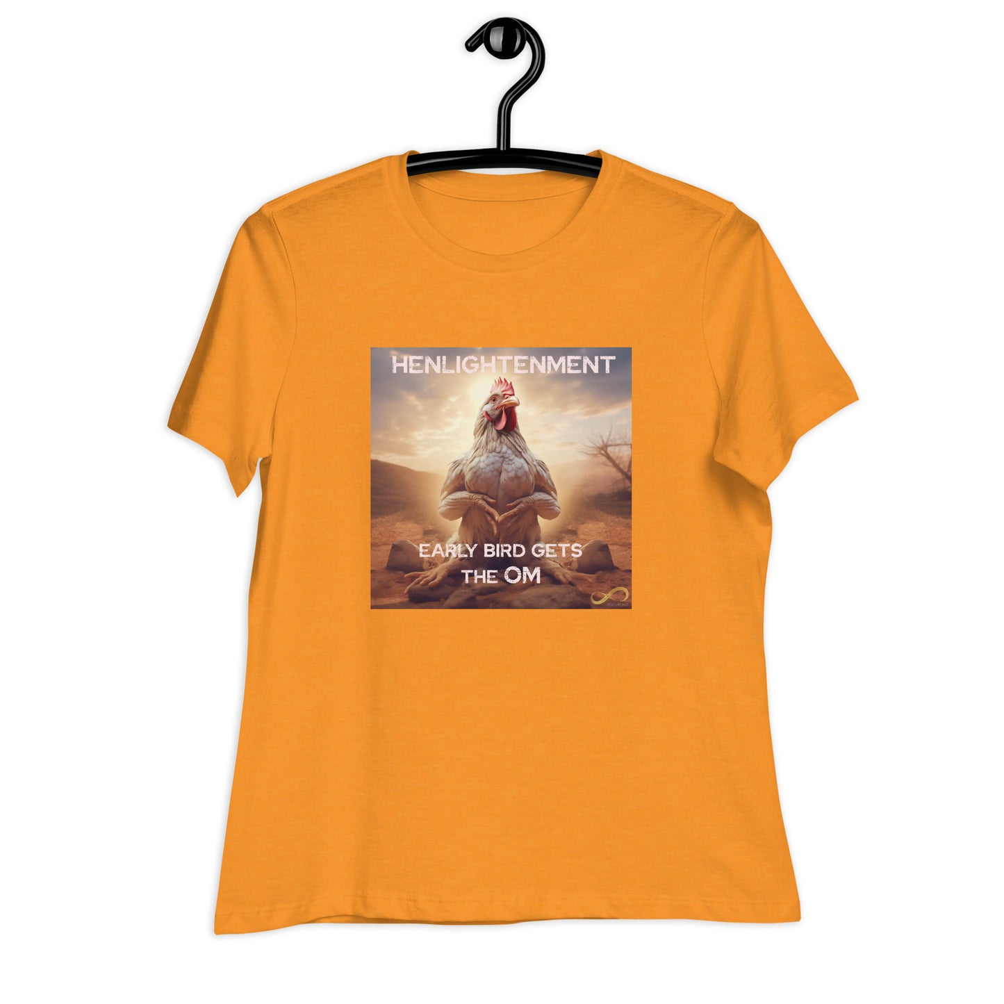 Meditating Zen Hen with Mantra Women's Shirt