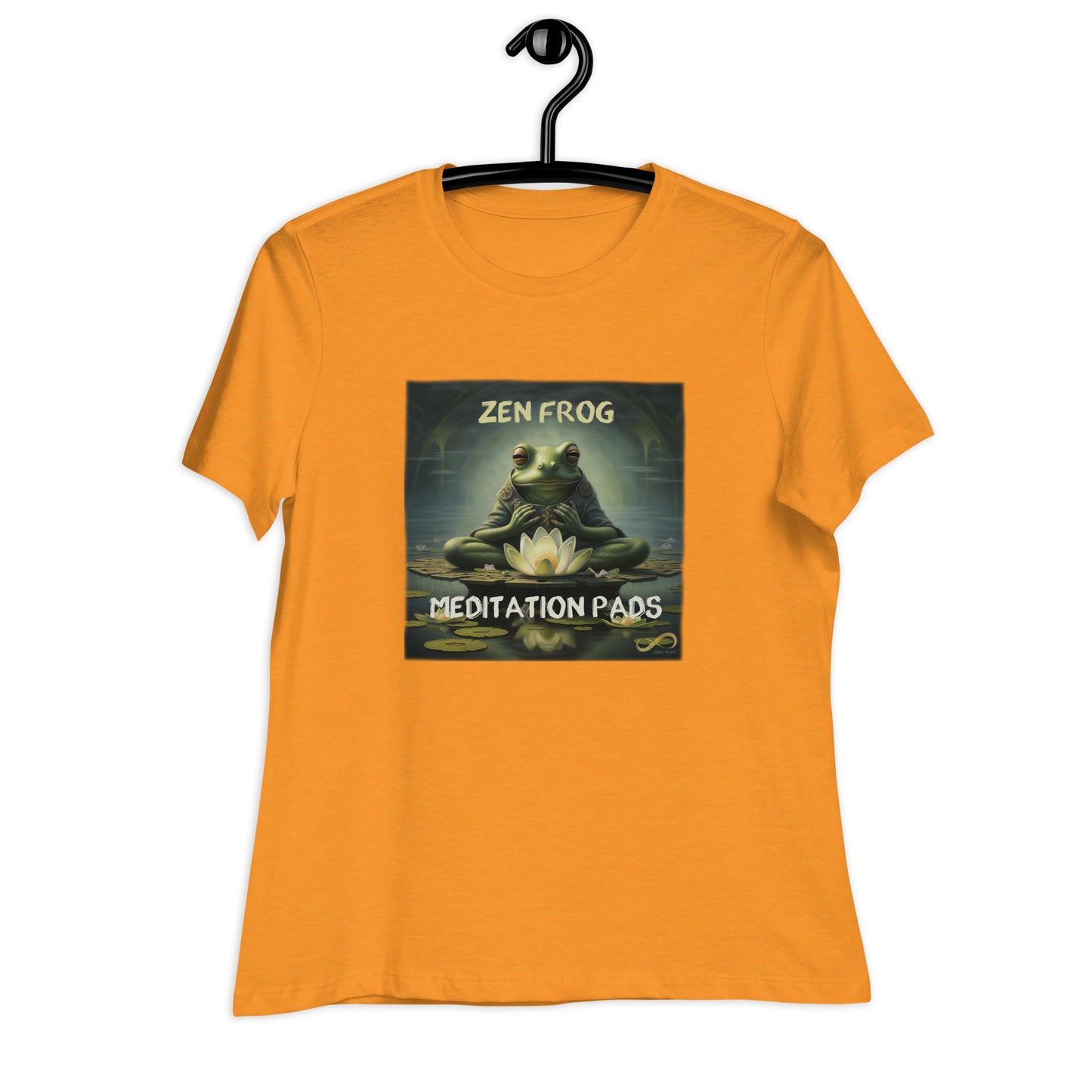 Meditating Zen Frog with Mantra Women's Shirt