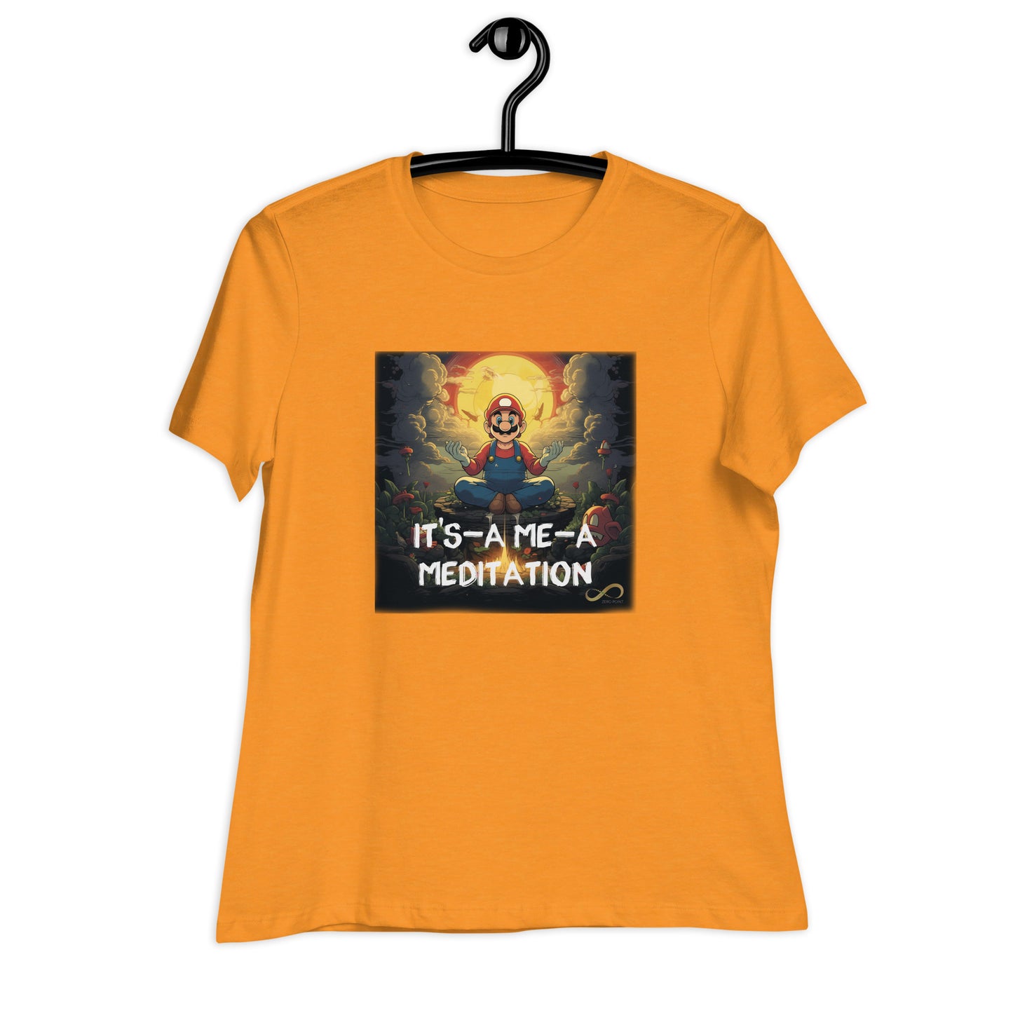 Meditating Zen Gamer with Mantra Women's Shirt