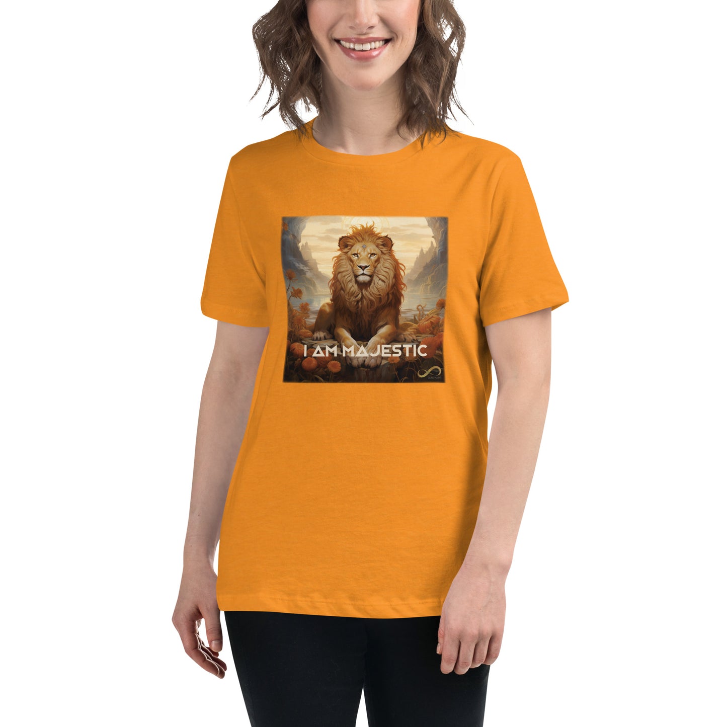 Meditating Zen Lion with Mantra Women's Shirt