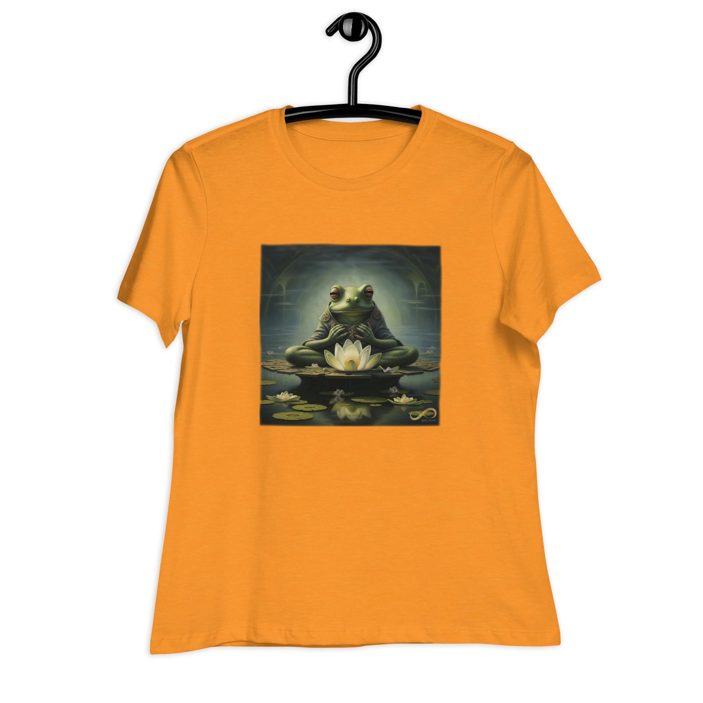 Meditating Zen Frog Women's Shirt