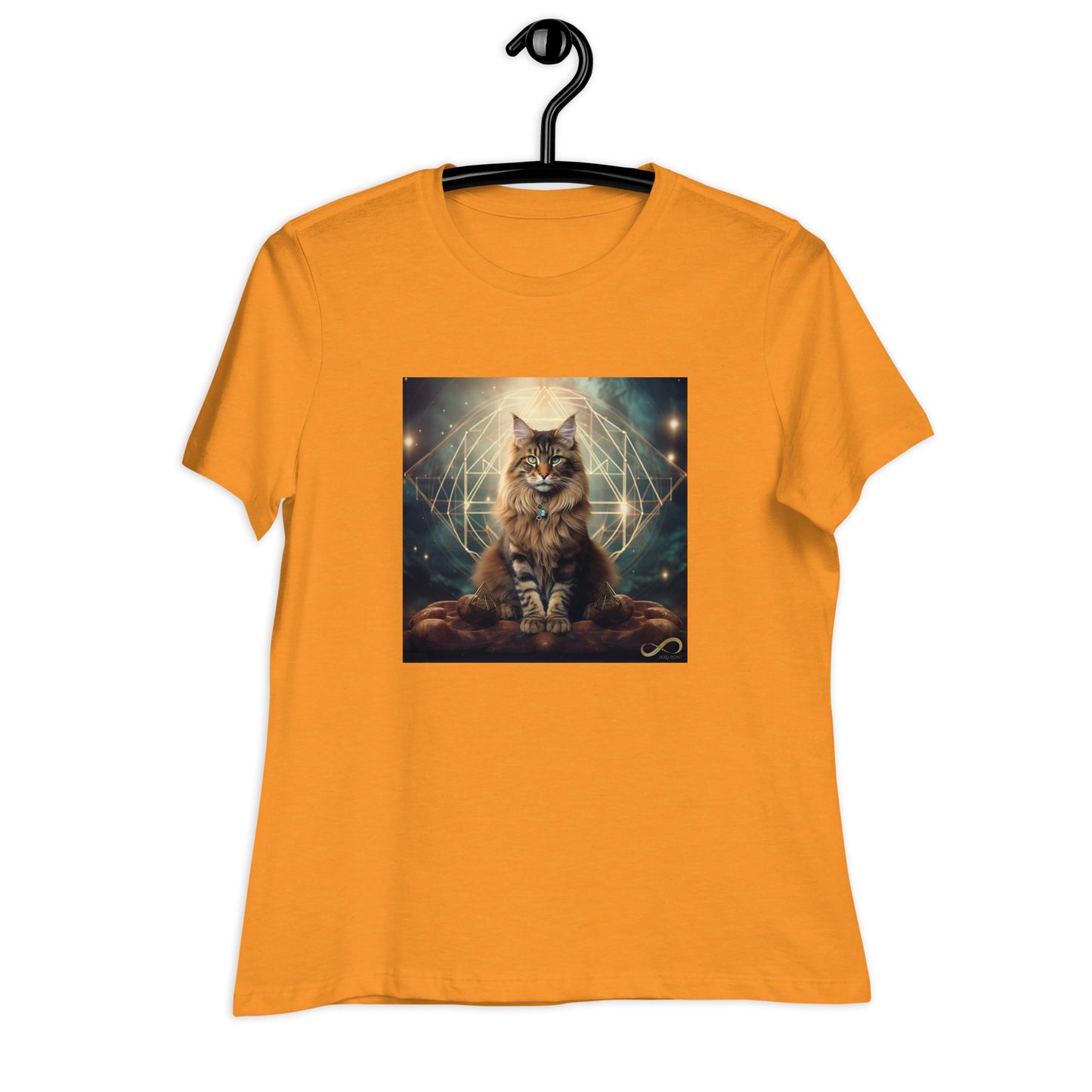 Meditating Zen Divine Feline Women's Shirt