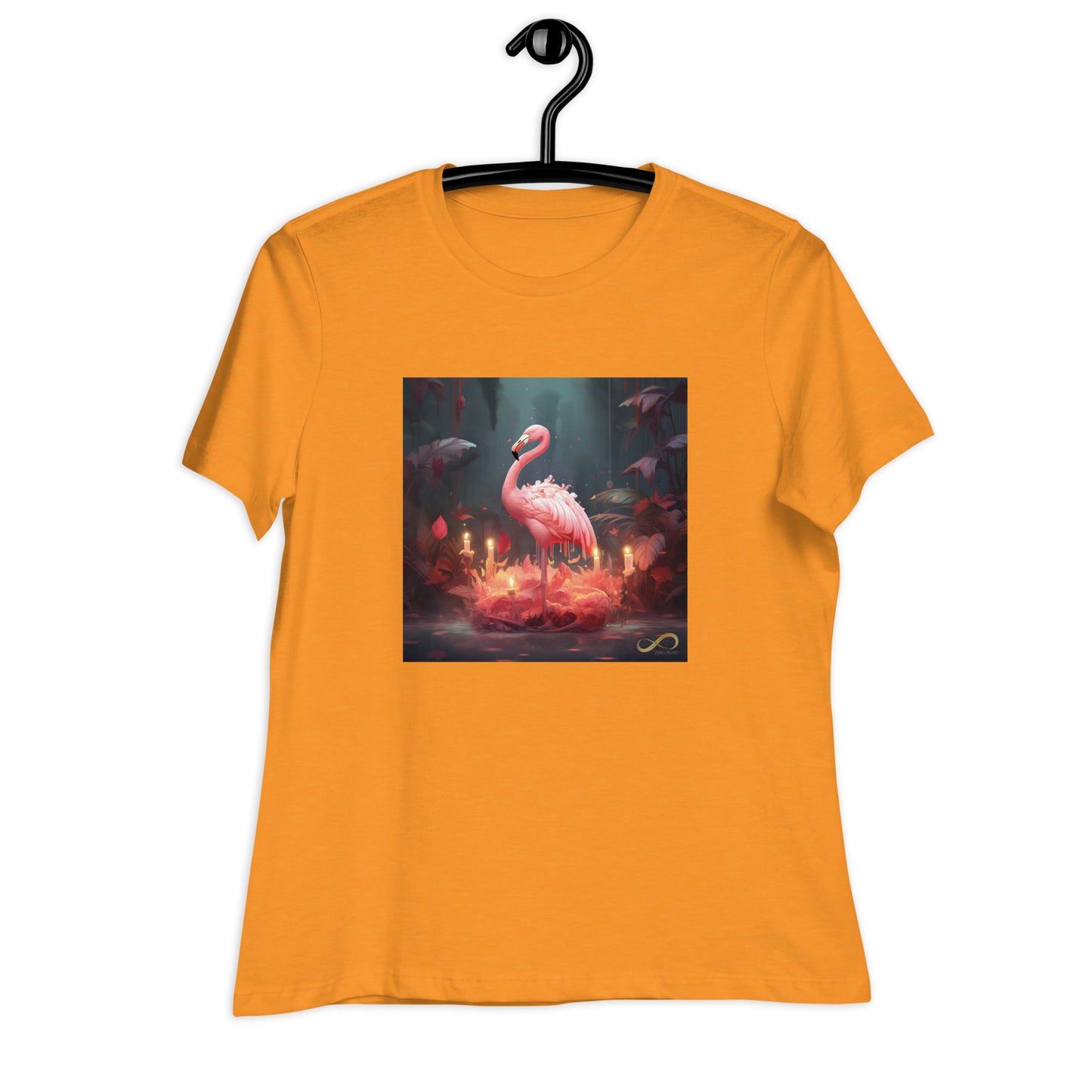 Meditating Zen Flamingo Women's Shirt