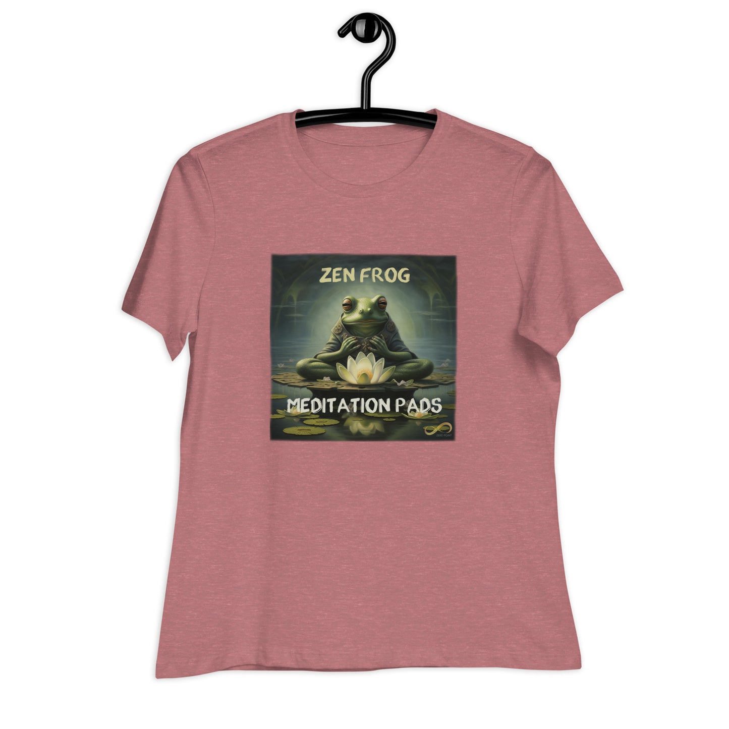 Meditating Zen Frog with Mantra Women's Shirt