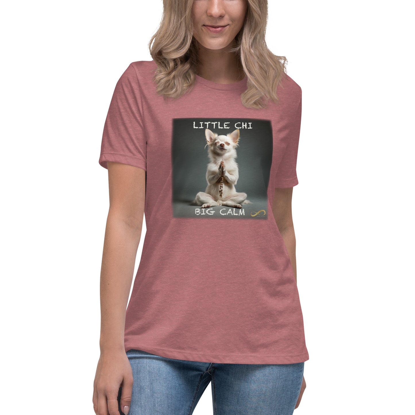 Meditating Zen Chihuahua with Mantra Women's Shirt