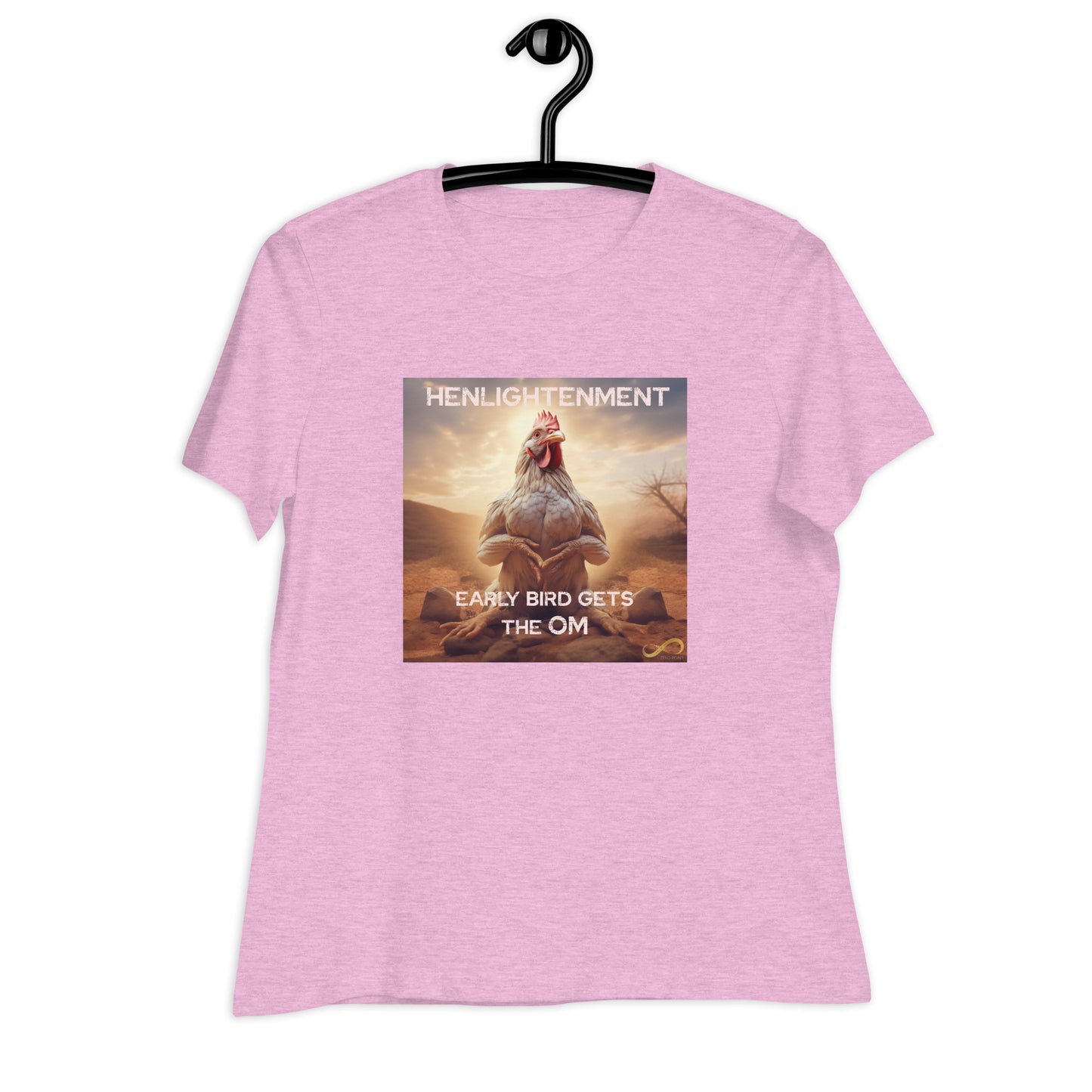 Meditating Zen Hen with Mantra Women's Shirt