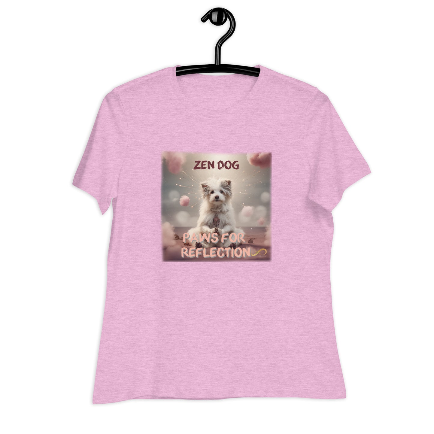 Meditating Zen Dog with Mantra Women's Shirt