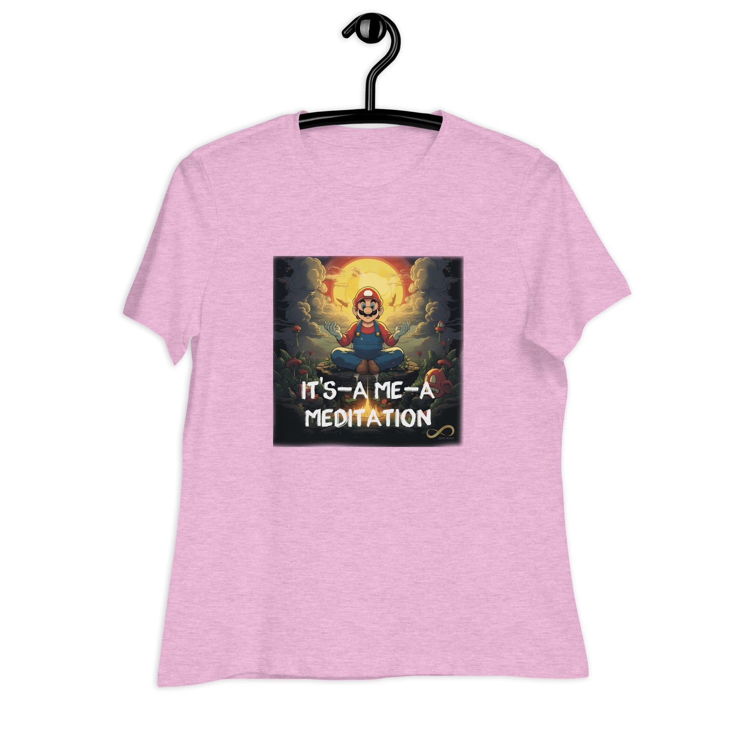 Meditating Zen Gamer with Mantra Women's Shirt