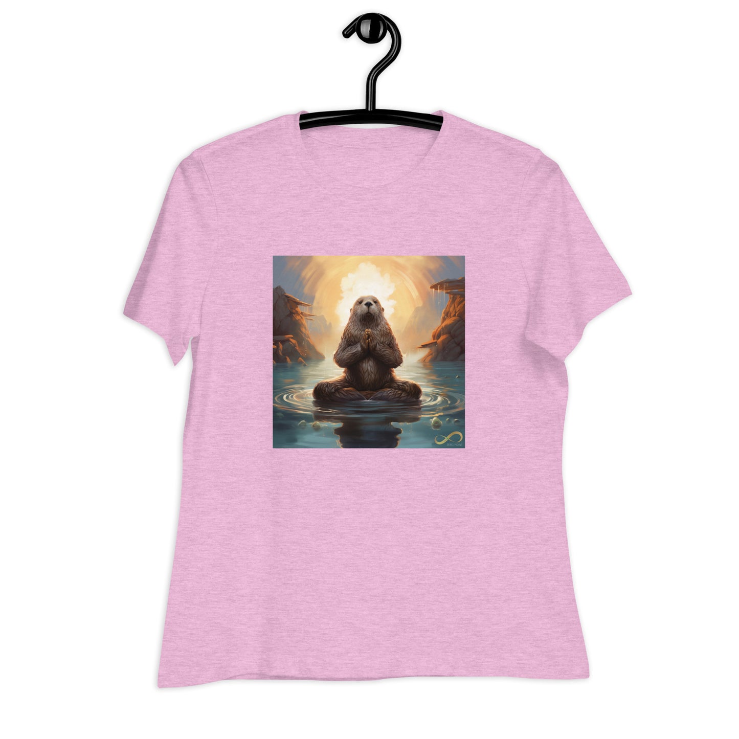 Meditating Zen Otter Women's Shirt