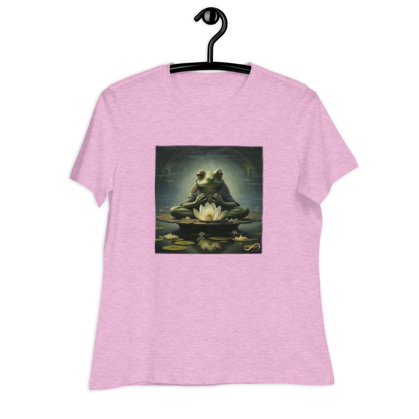 Meditating Zen Frog Women's Shirt