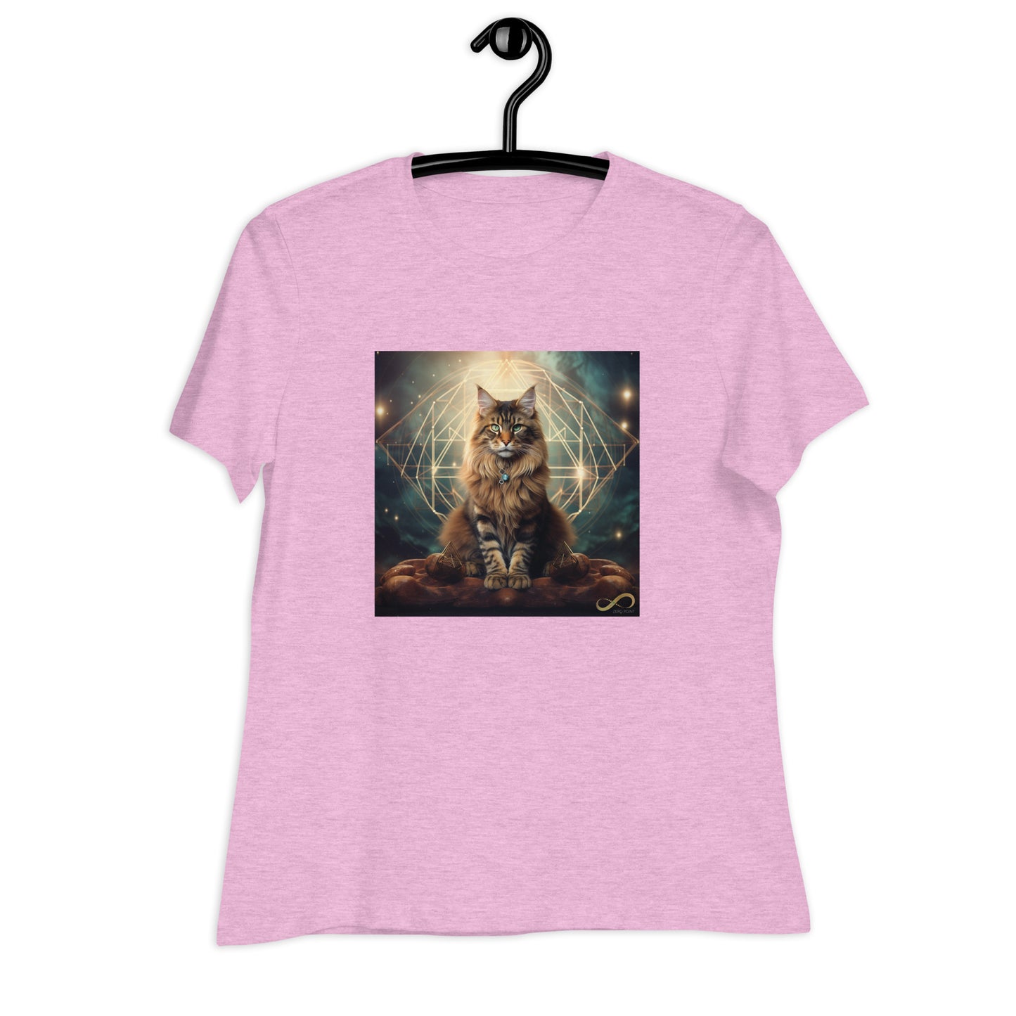 Meditating Zen Divine Feline Women's Shirt