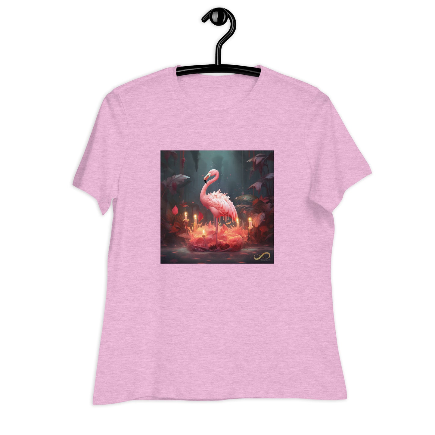 Meditating Zen Flamingo Women's Shirt