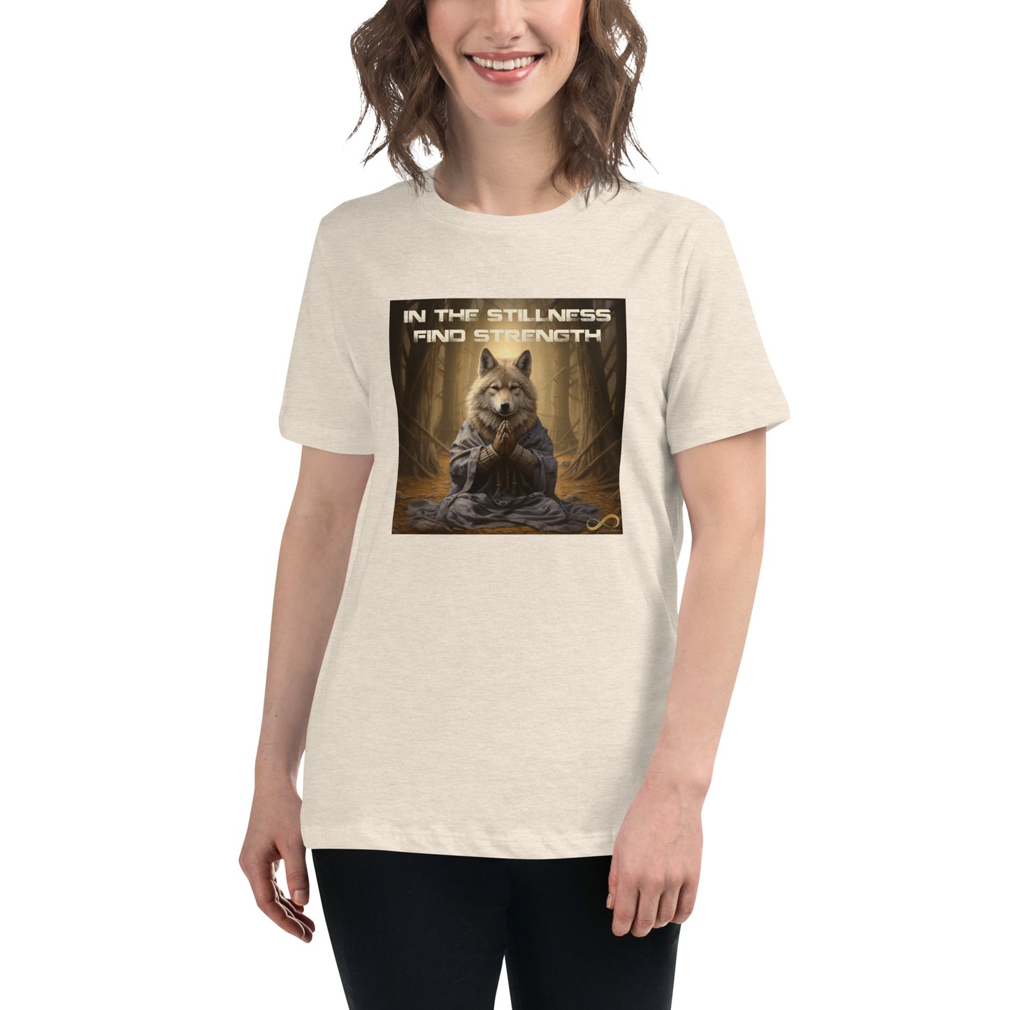 Meditating Zen Tiger with Mantra Women's Shirt